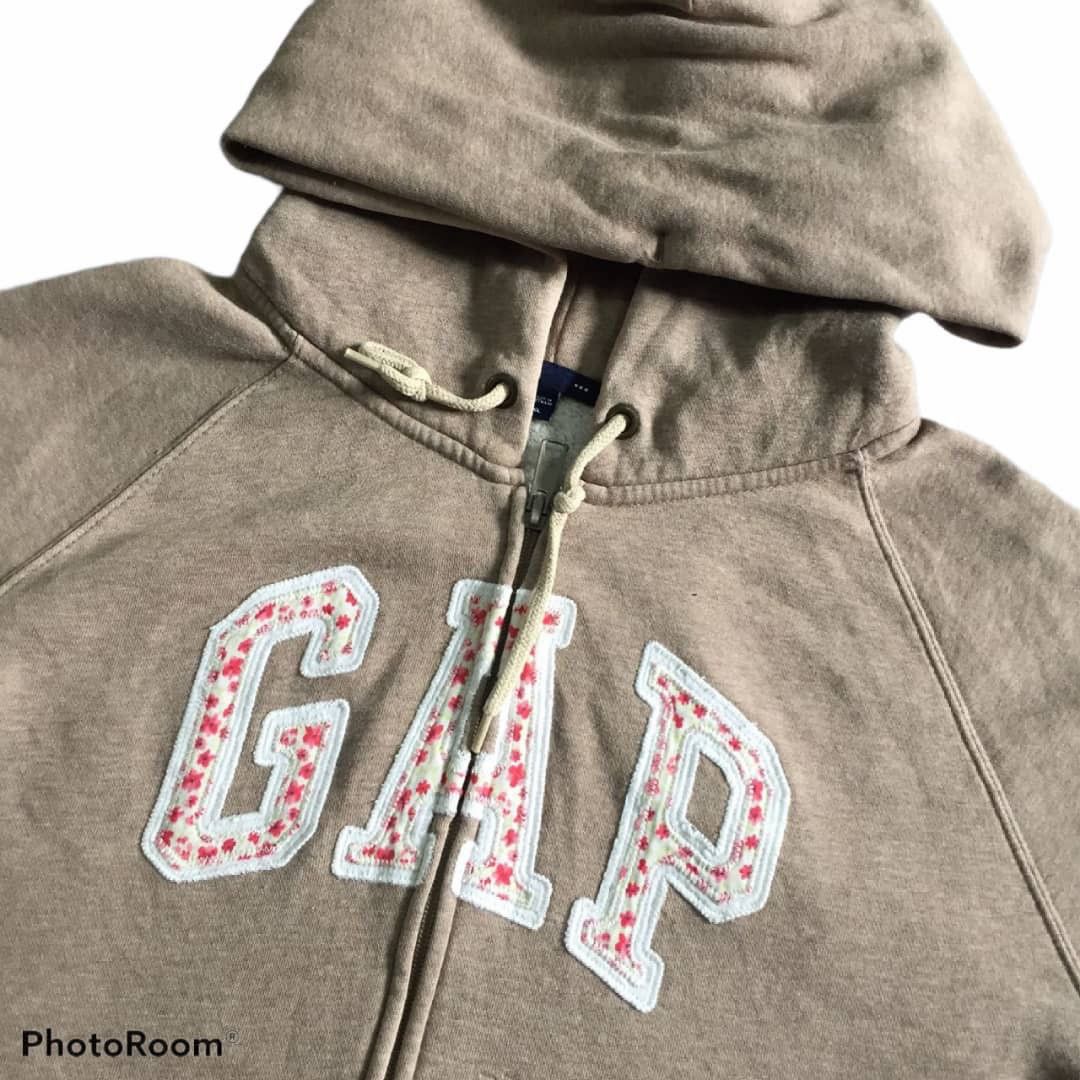 Gap GAP Zipper Hoodie Sun Faded Logo Flower Embroided Size US XL / EU 56 / 4 - 7 Thumbnail
