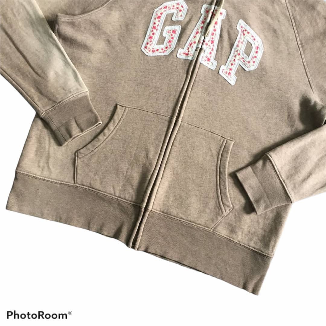 Gap GAP Zipper Hoodie Sun Faded Logo Flower Embroided Size US XL / EU 56 / 4 - 8 Thumbnail