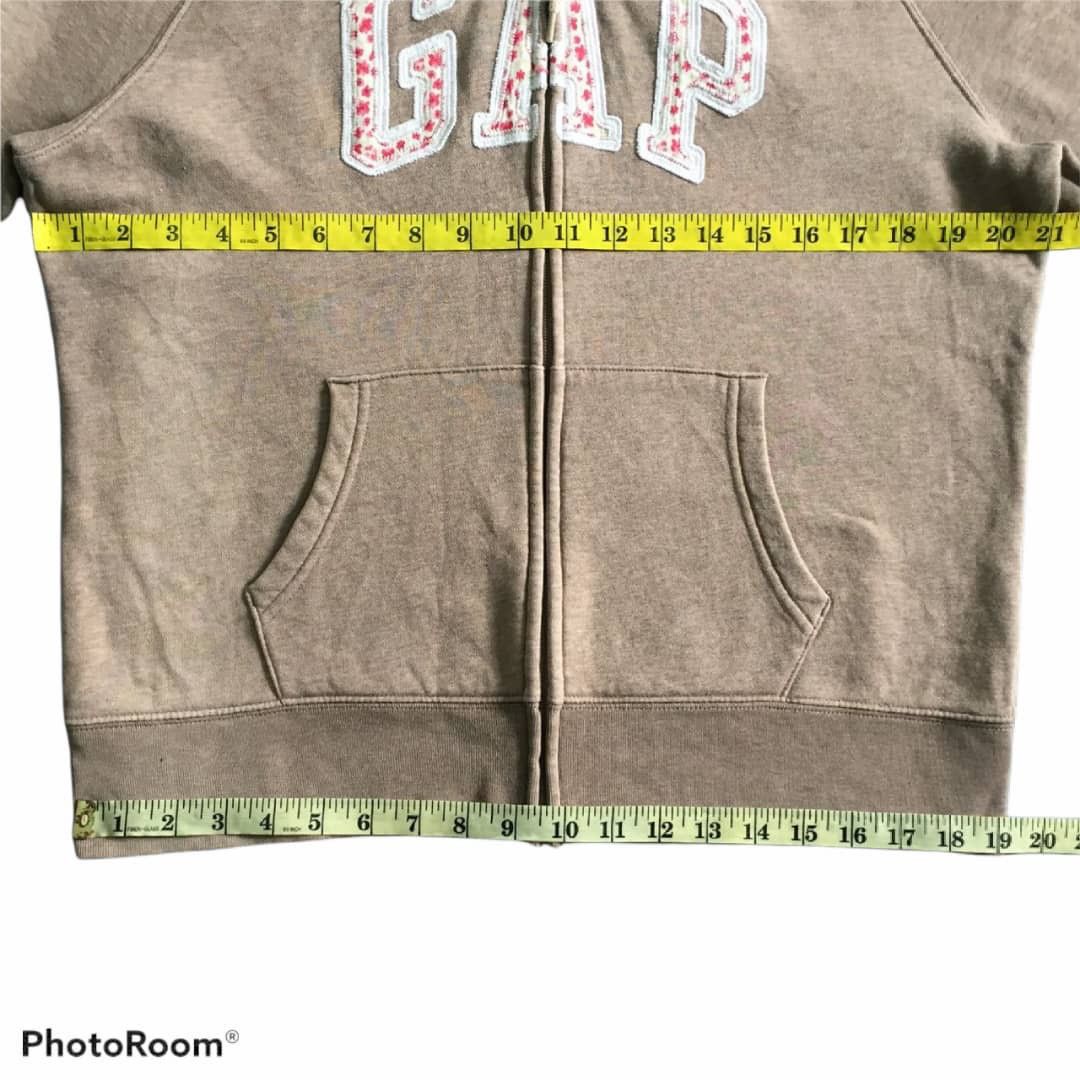 Gap GAP Zipper Hoodie Sun Faded Logo Flower Embroided Size US XL / EU 56 / 4 - 10 Thumbnail