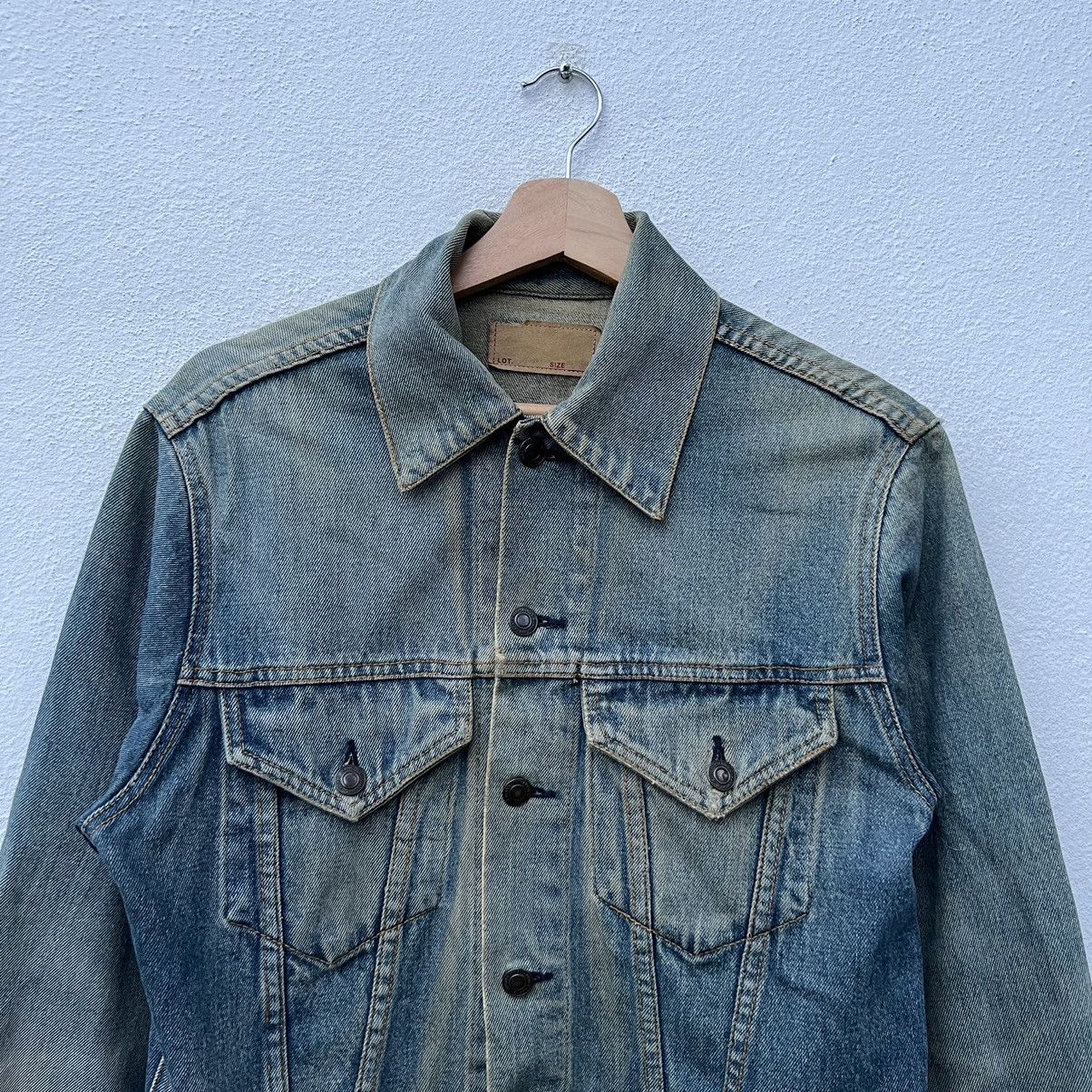 Japanese Brand RARE TRUE VINTAGE DISTRESSED TRUCKER DENIM JACKET Size US M / EU 48-50 / 2 - 3 Thumbnail