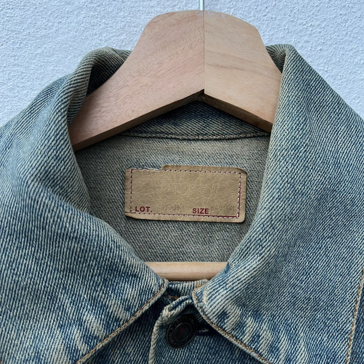 Japanese Brand RARE TRUE VINTAGE DISTRESSED TRUCKER DENIM JACKET Size US M / EU 48-50 / 2 - 13 Thumbnail