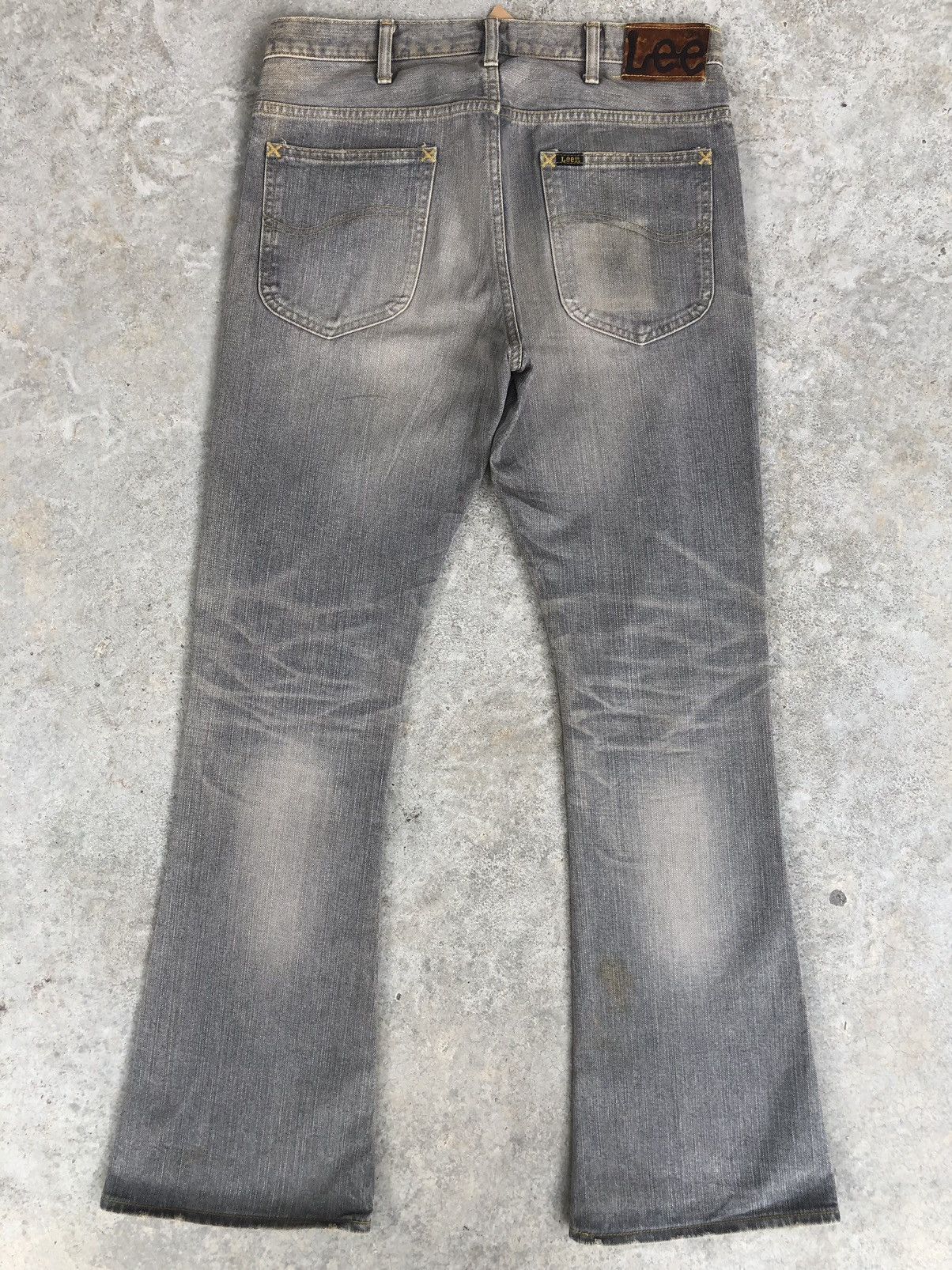 Lee Japanese Lee Flared Jeans Distressed Jeans Size US 33 - 2 Thumbnail