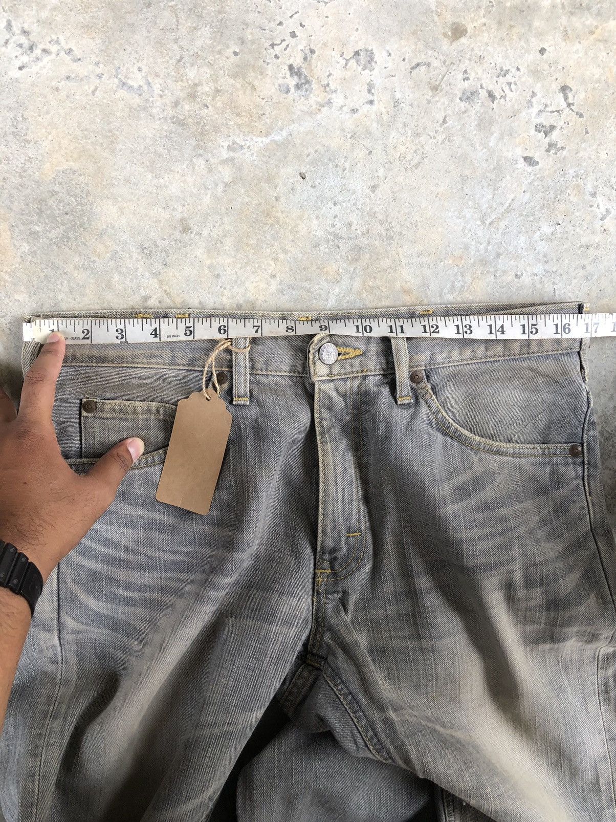 Lee Japanese Lee Flared Jeans Distressed Jeans Size US 33 - 18 Thumbnail