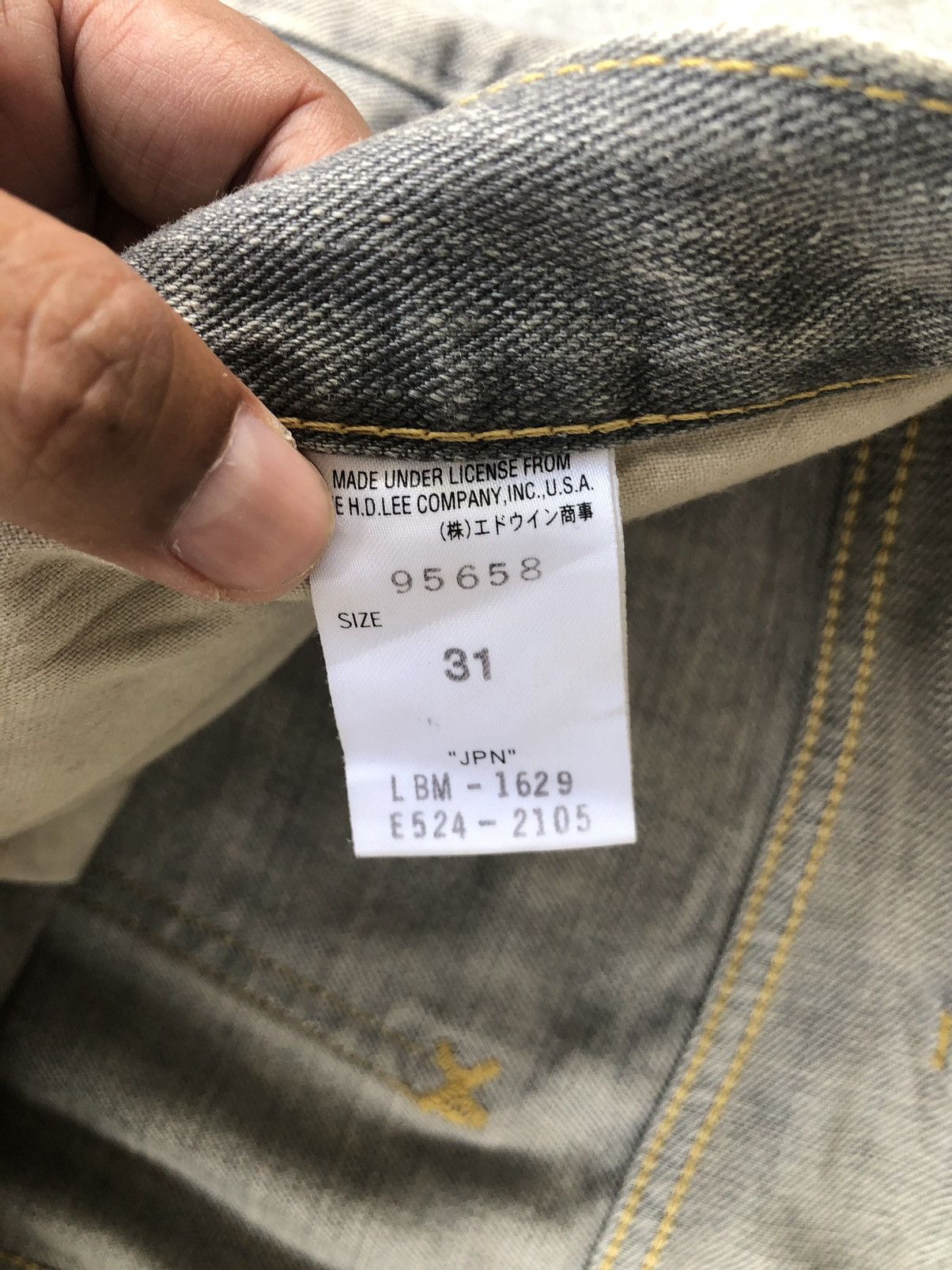 Lee Japanese Lee Flared Jeans Distressed Jeans Size US 33 - 16 Thumbnail