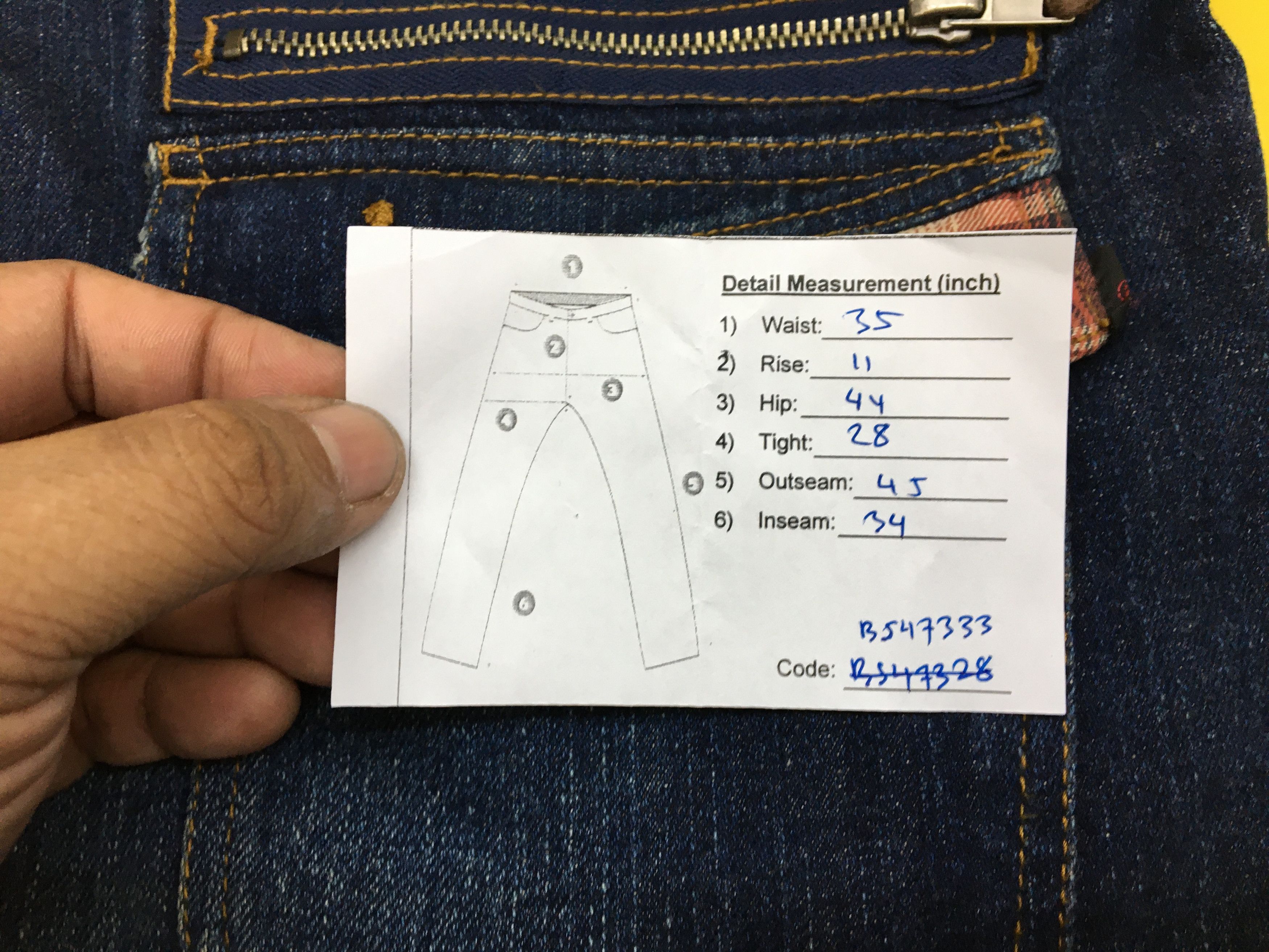Japanese Brand Wild Khakis Double Waist Japanese Parachute Jeans Denim Size US 34 / EU 50 - 13 Thumbnail