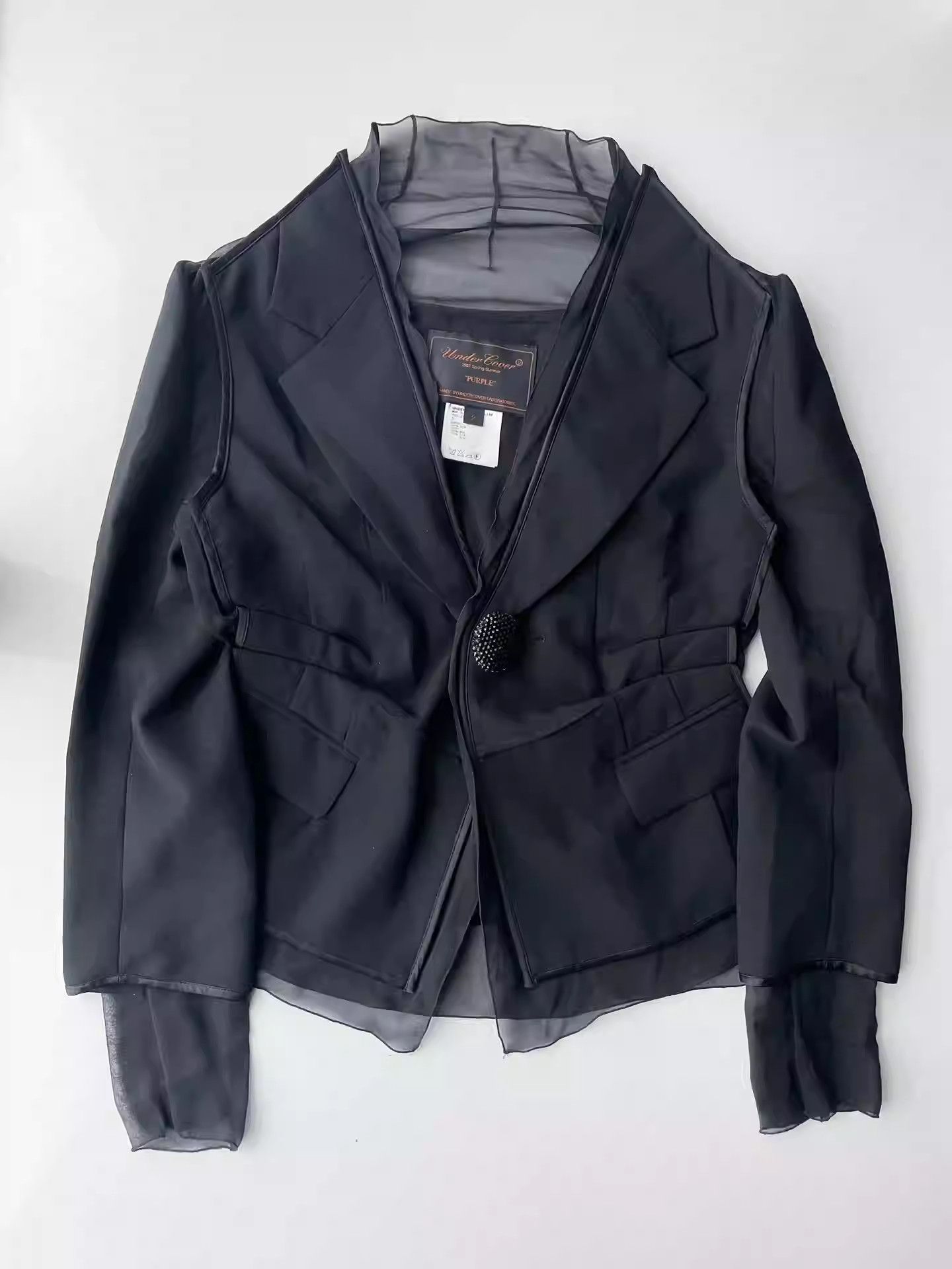 undercover PURPLE period multi-layer deconstructed jacket