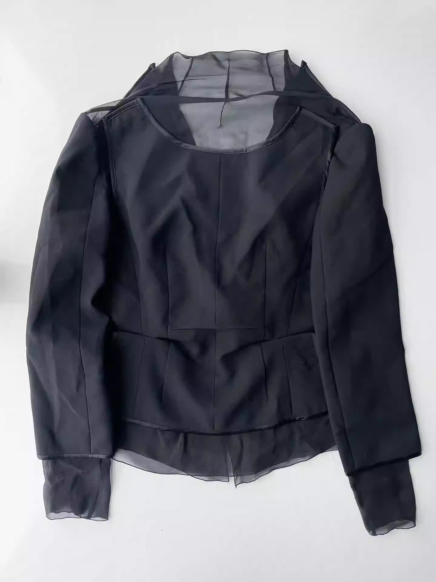 undercover PURPLE period multi-layer deconstructed jacket