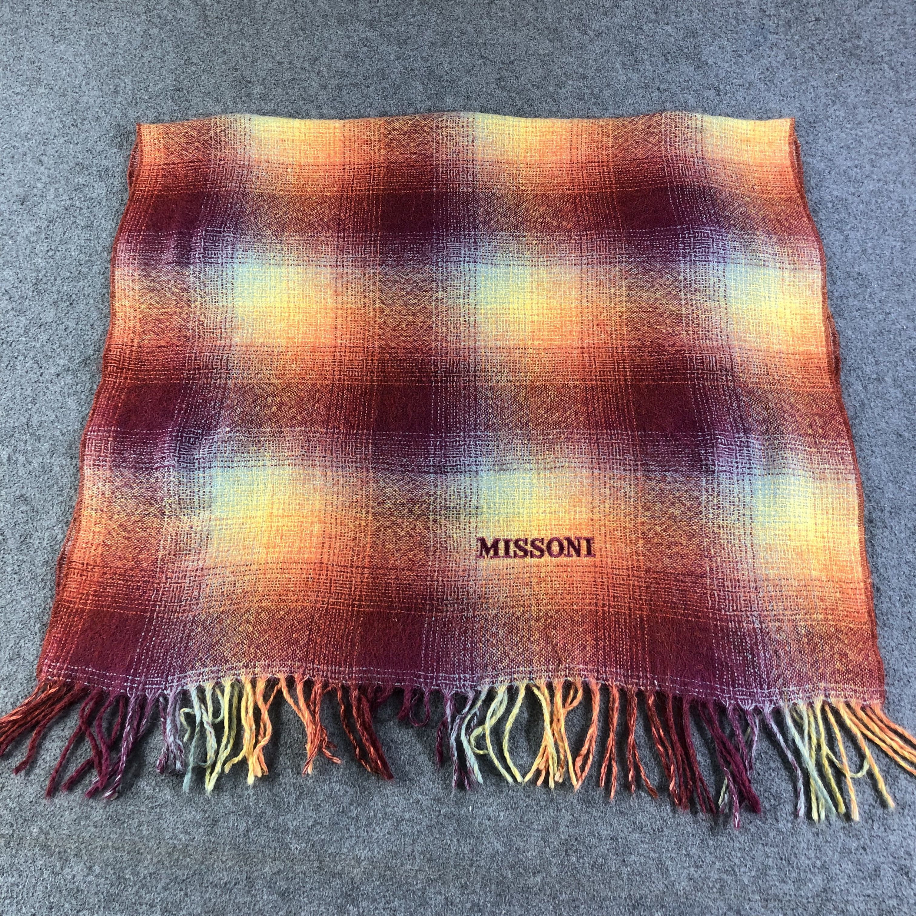 Missoni Missoni Colorful Mohair Scarf Muffler V1257 Size ONE SIZE - 3 Thumbnail