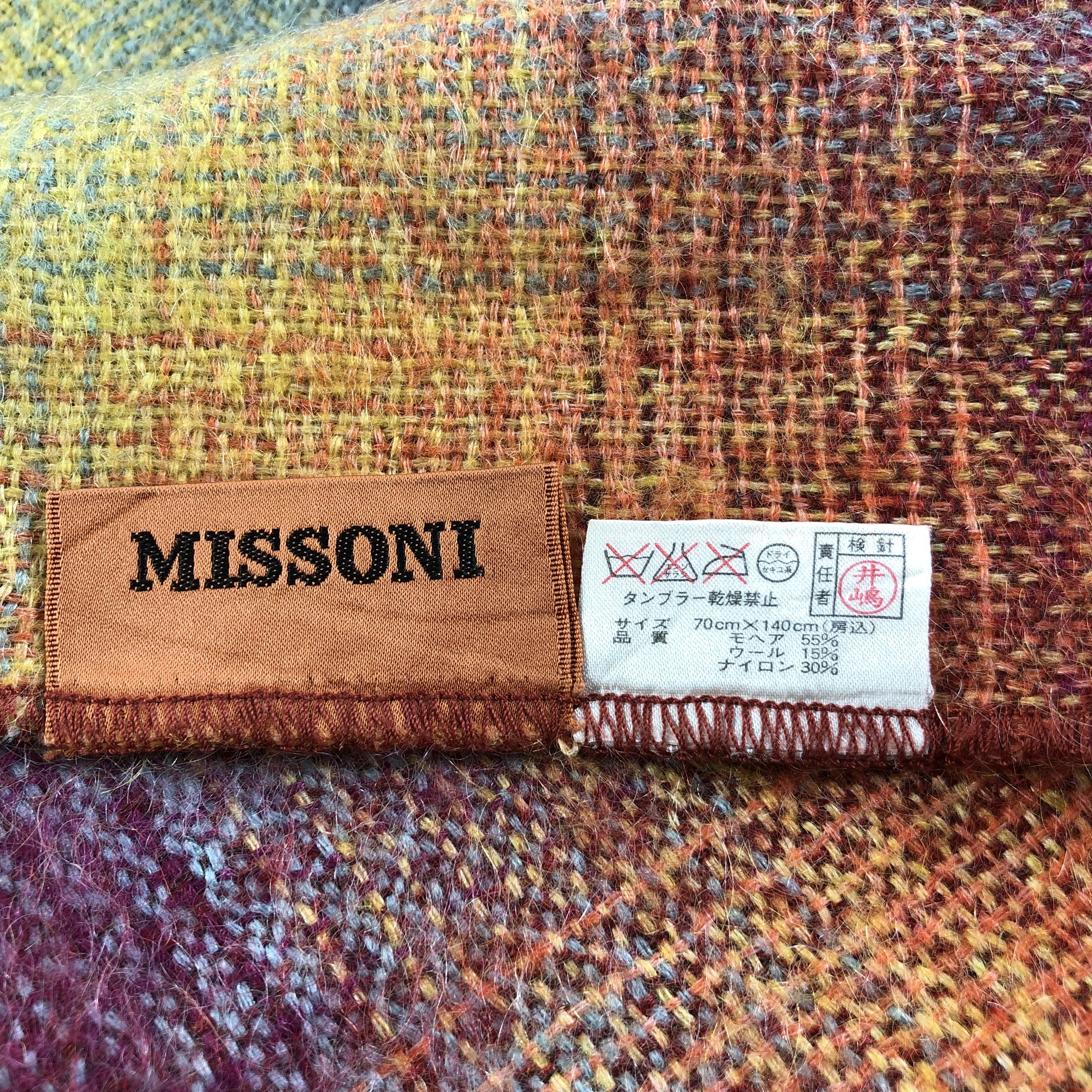 Missoni Missoni Colorful Mohair Scarf Muffler V1257 Size ONE SIZE - 5 Thumbnail