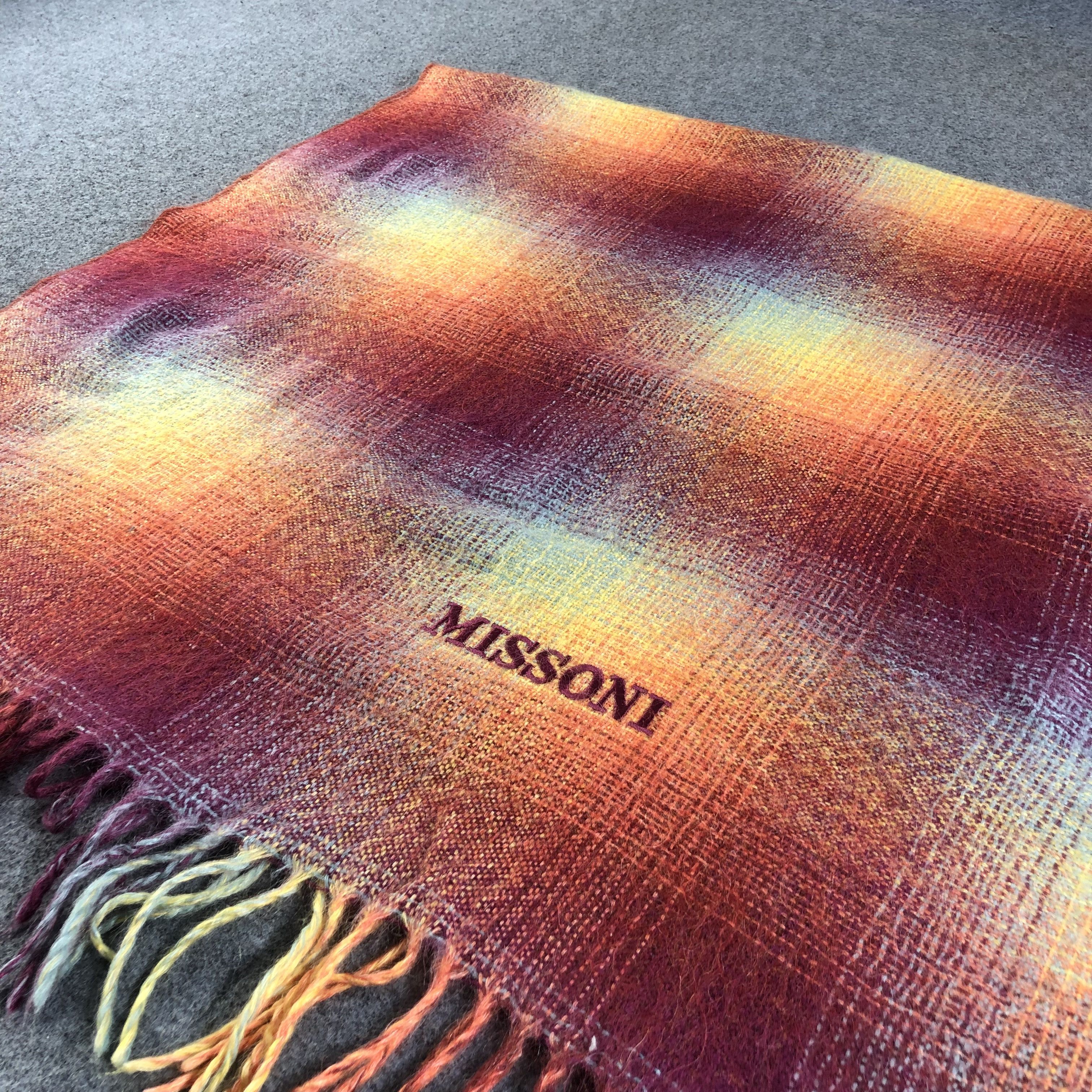 Missoni Missoni Colorful Mohair Scarf Muffler V1257 Size ONE SIZE - 2 Thumbnail