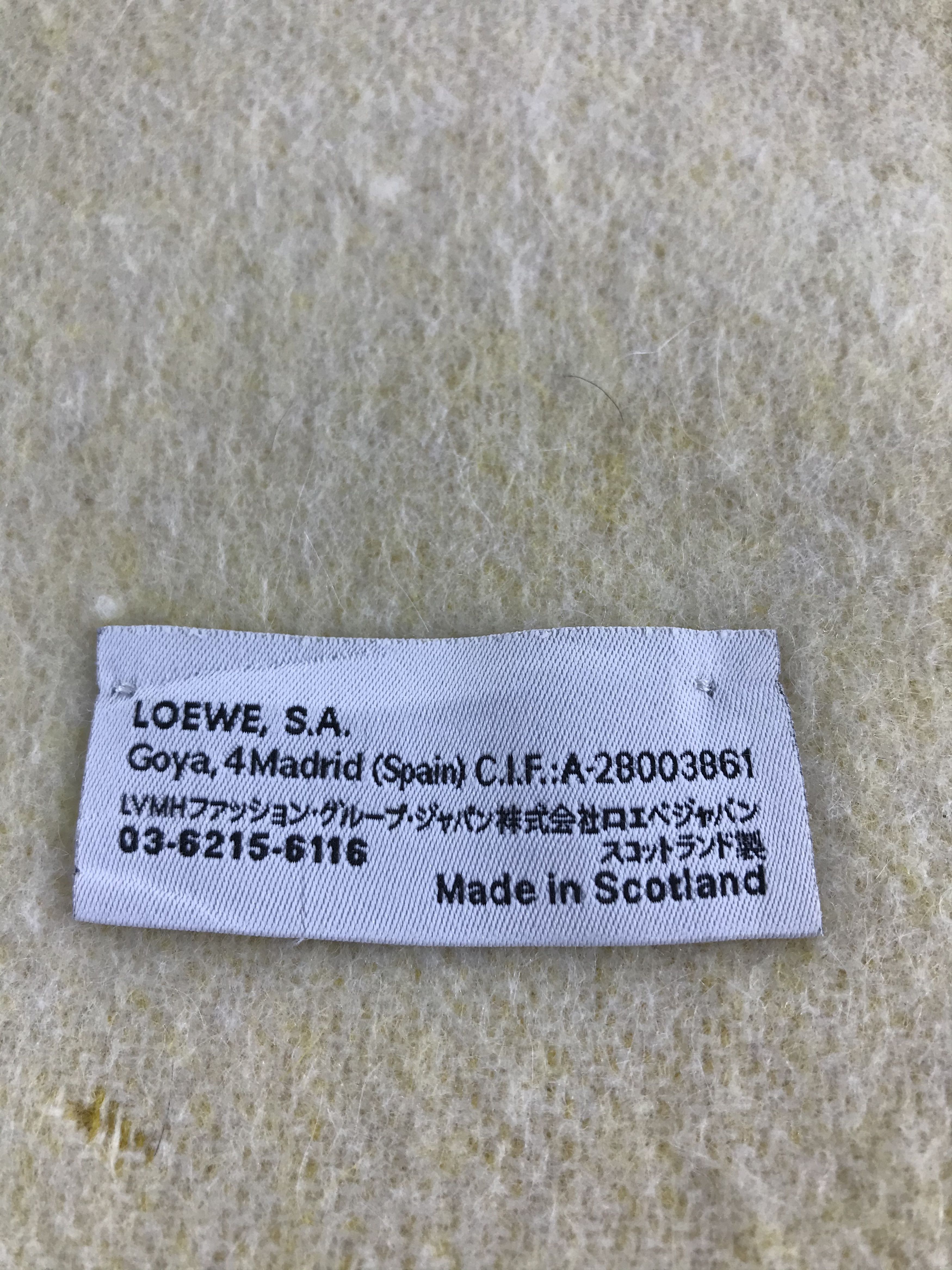Loewe Loewe Wool Scarf Muffler V390 Size ONE SIZE - 12 Thumbnail