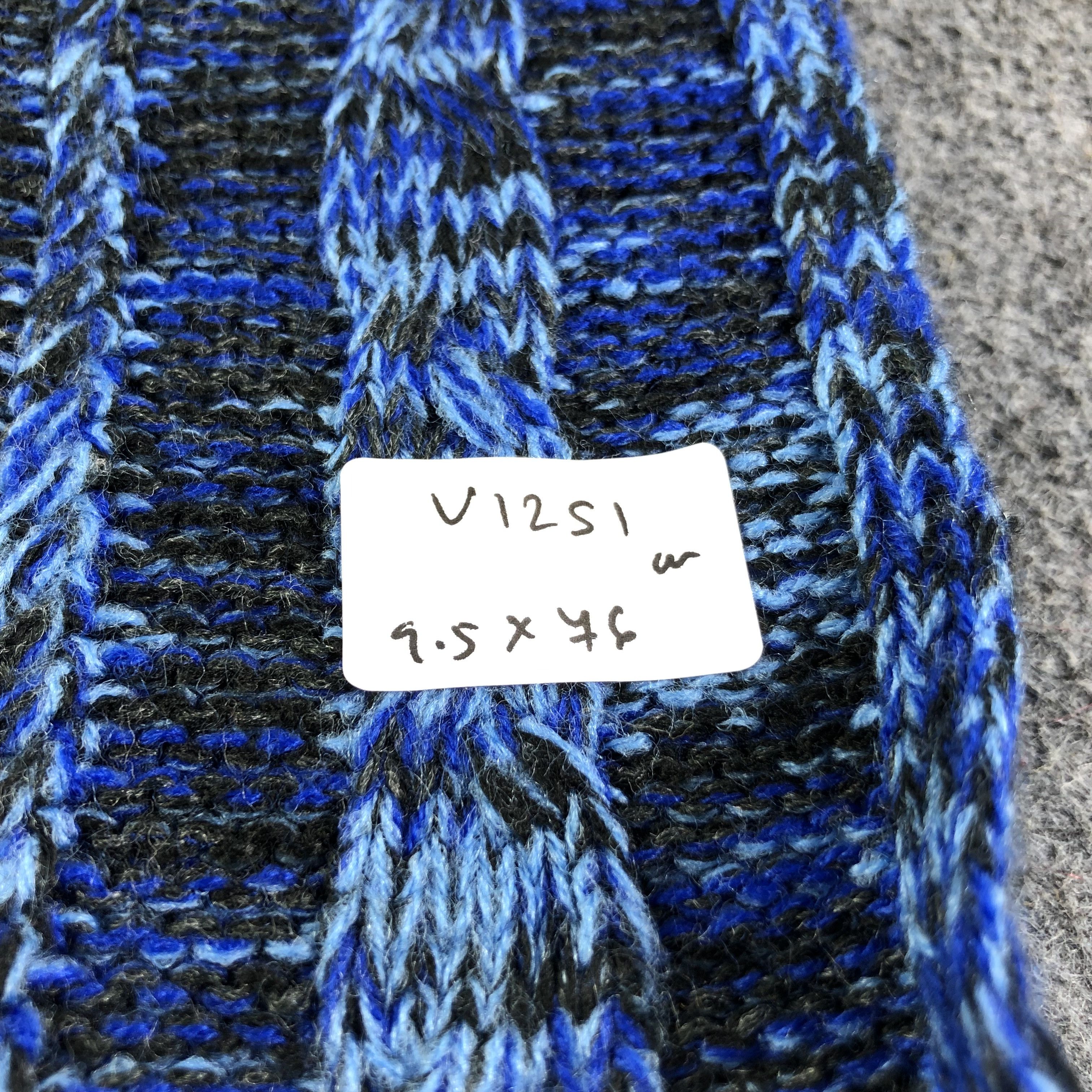 Stussy Stussy Cable Knit Blue Wool Scarf Muffler V1251 Size ONE SIZE - 8 Thumbnail