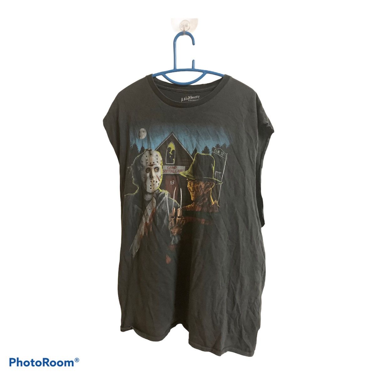 Vintage Freddie Kruger x Jason A Nightmare On Elm Street Singlet Size US XL / EU 56 / 4 - 1 Thumbnail