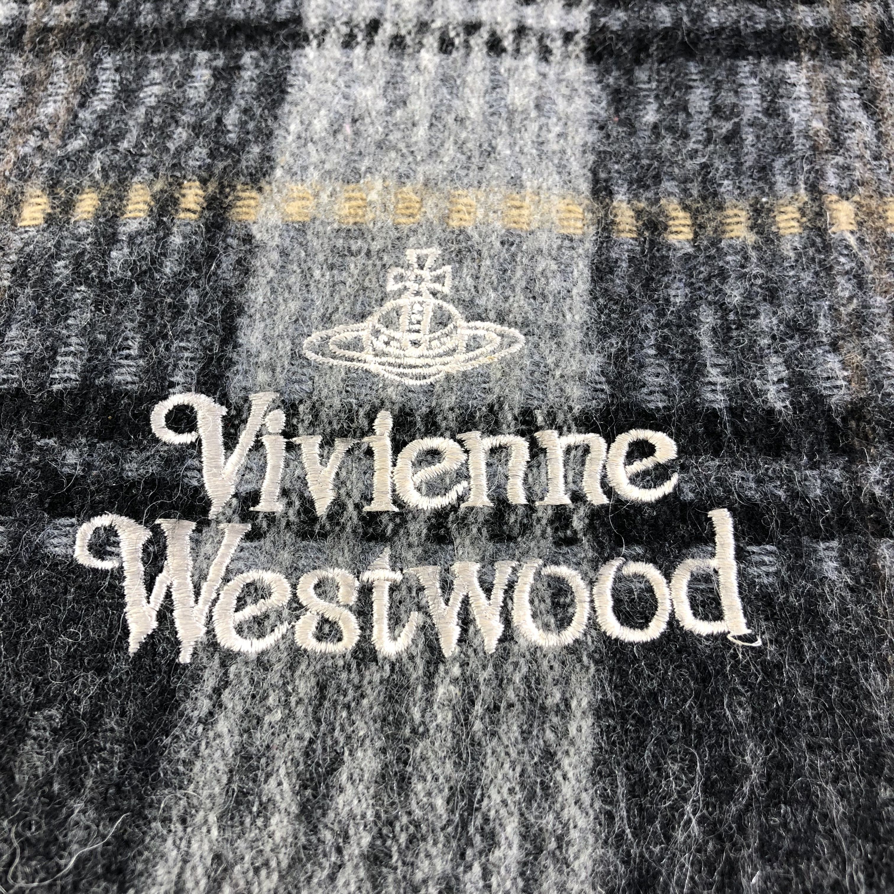 Vivienne Westwood Vivienne Westwood Striped Wool Scarf Muffler V1340 Size ONE SIZE - 4 Thumbnail