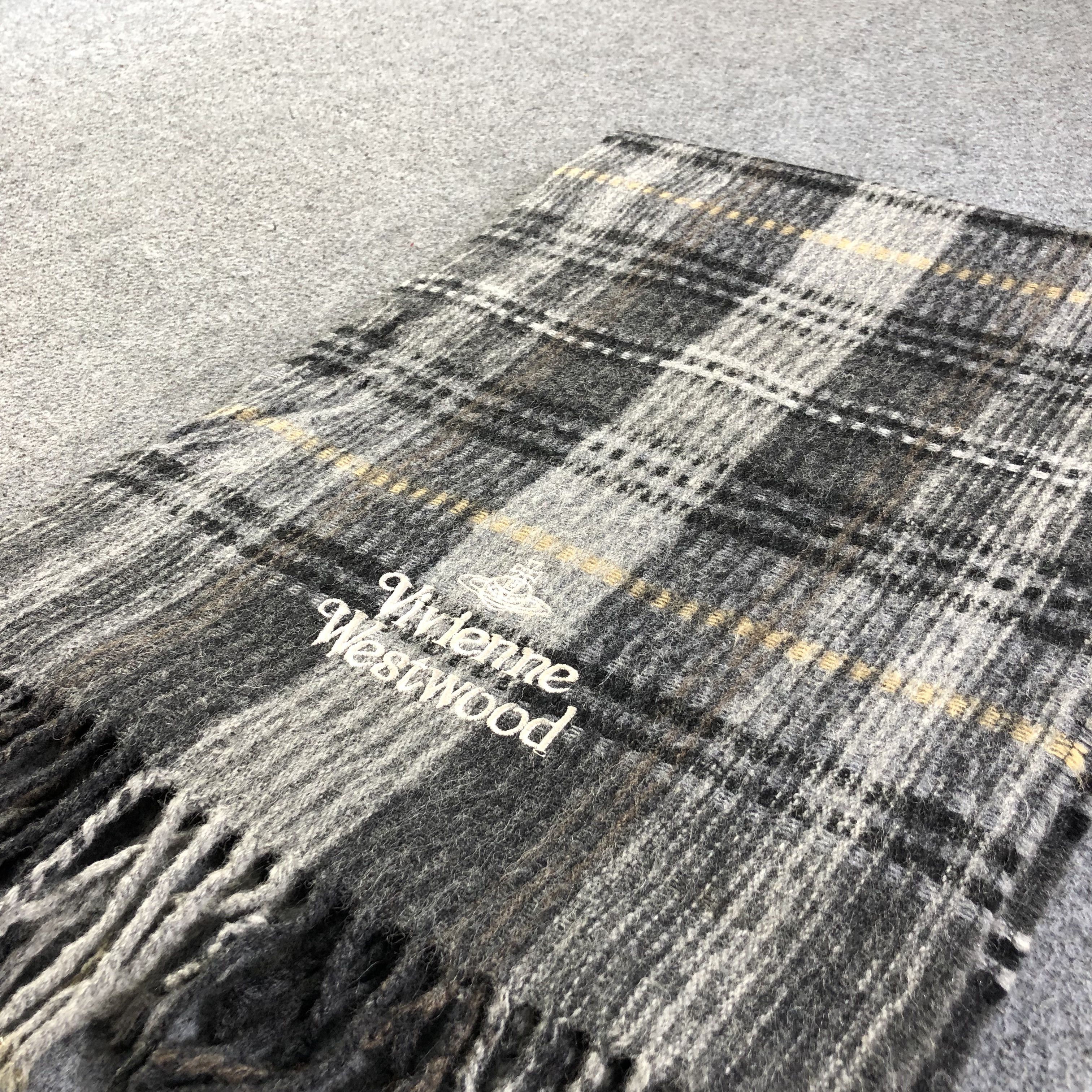 Vivienne Westwood Vivienne Westwood Striped Wool Scarf Muffler V1340 Size ONE SIZE - 3 Thumbnail