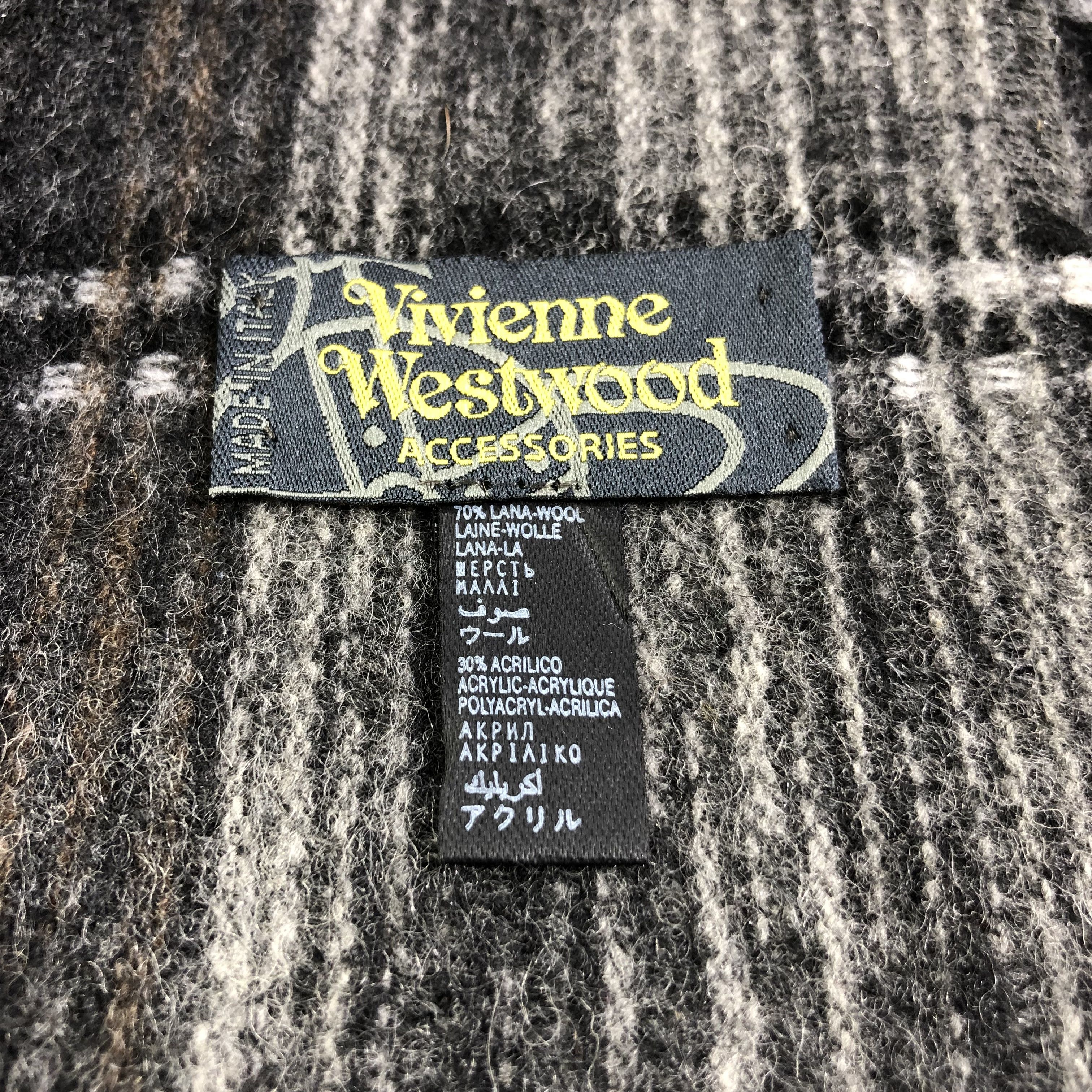 Vivienne Westwood Vivienne Westwood Striped Wool Scarf Muffler V1340 Size ONE SIZE - 5 Thumbnail