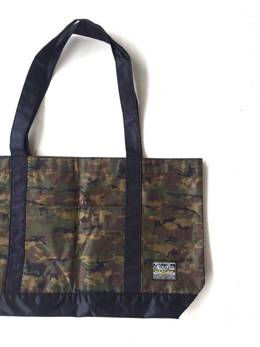 image of Masterpiece Porter Camo Utility Shoulder Tote Bag, Men's