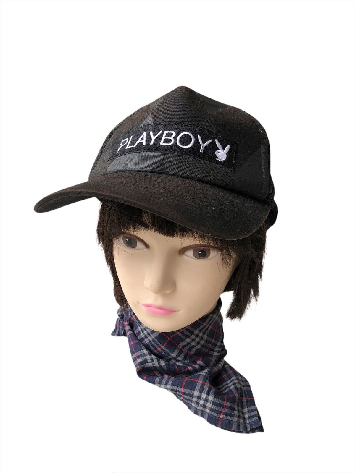 Playboy DOPE🔥Y2K Playboy ™️ Logo Mesh Trucker Hat Cap Size ONE SIZE - 2 Thumbnail
