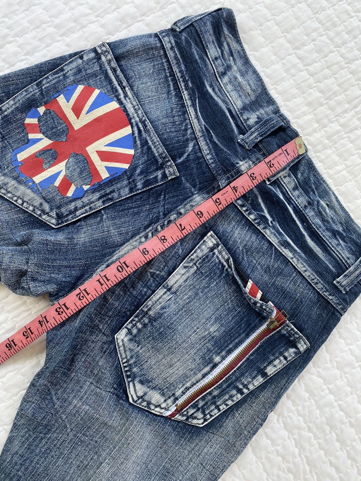 Japanese Brand Acid Wash Flare Denim By Jack Serika Size US 30 / EU 46 - 7 Thumbnail