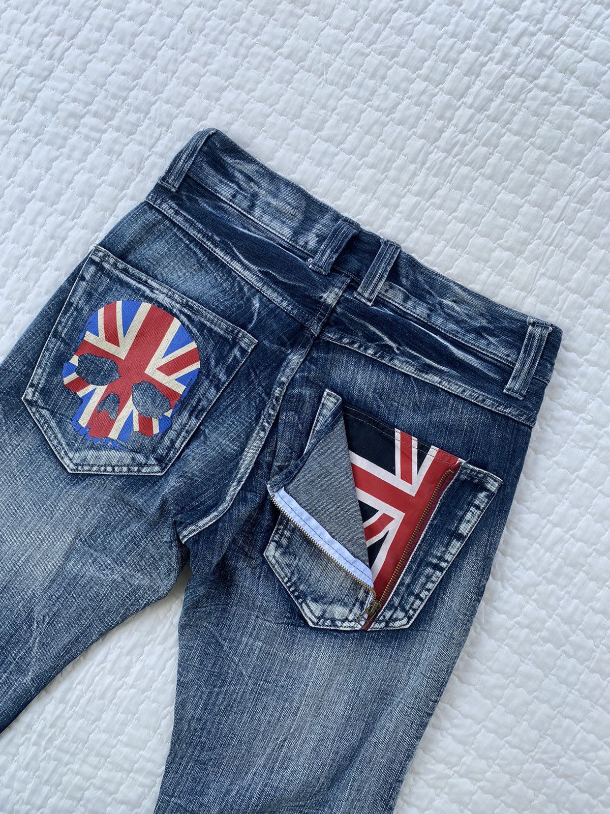 Japanese Brand Acid Wash Flare Denim By Jack Serika Size US 30 / EU 46 - 12 Thumbnail