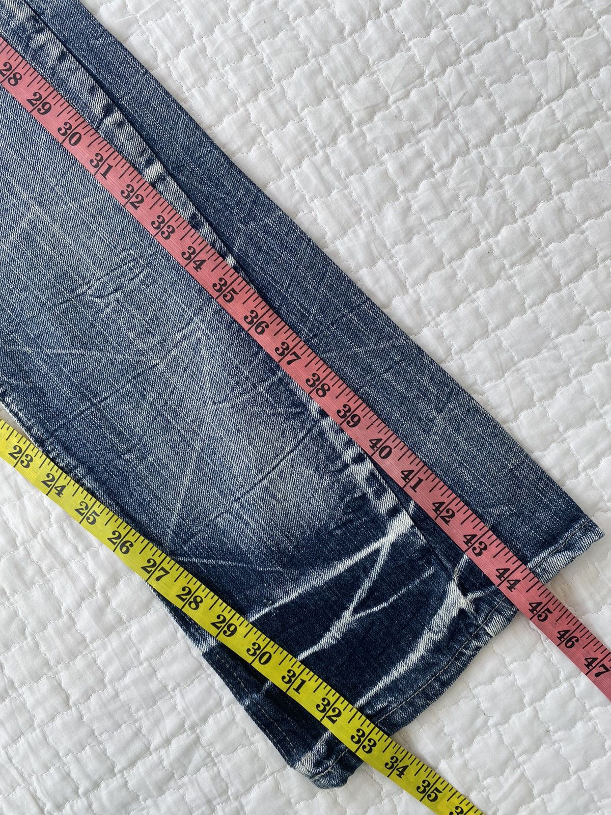 Japanese Brand Acid Wash Flare Denim By Jack Serika Size US 30 / EU 46 - 6 Thumbnail
