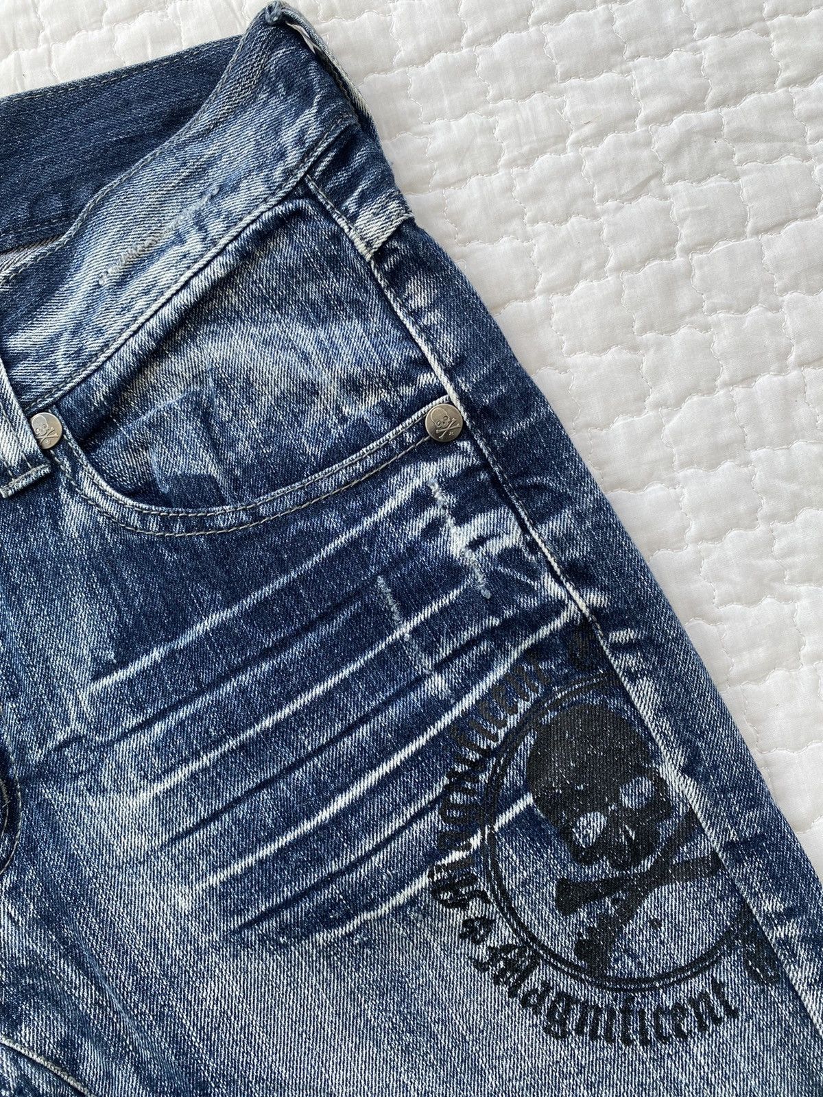 Japanese Brand Acid Wash Flare Denim By Jack Serika Size US 30 / EU 46 - 9 Thumbnail