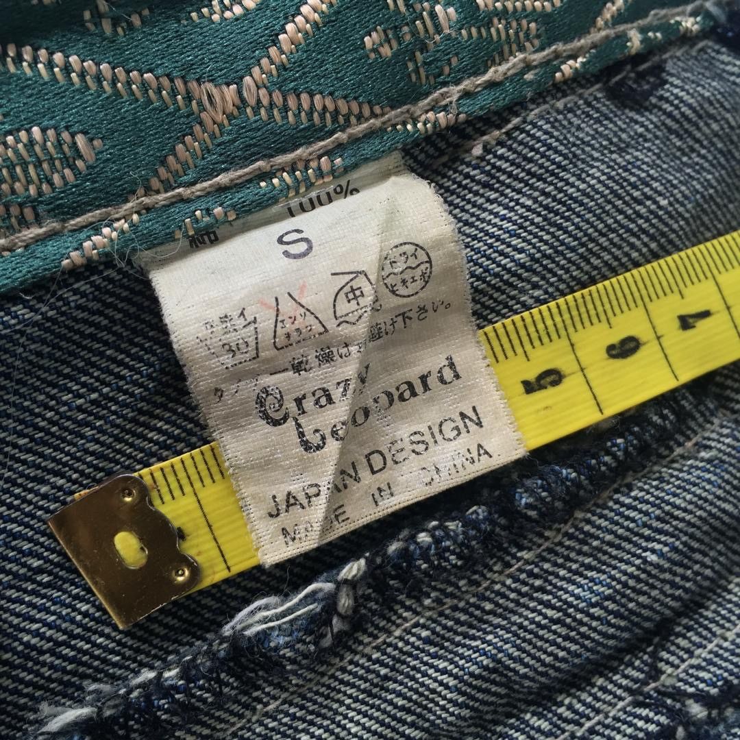 Japanese Brand Distressed Denim By Crazy Leopard Size US 31 - 12 Thumbnail