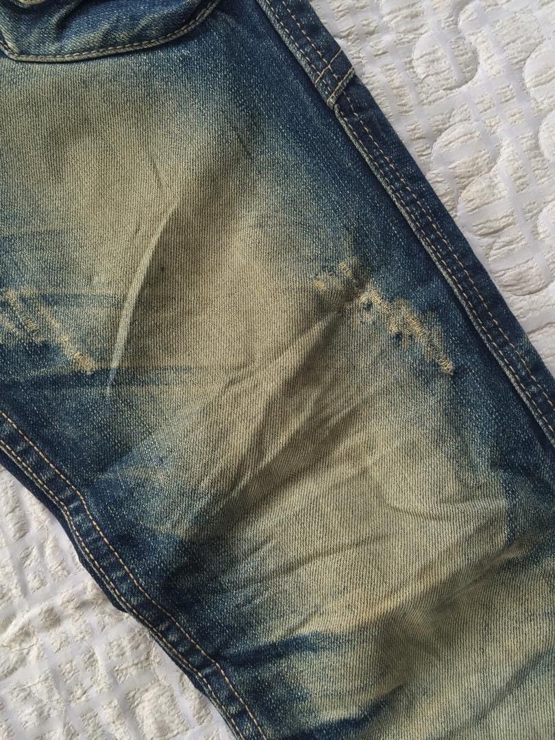 Japanese Brand Distressed Denim By Crazy Leopard Size US 31 - 7 Thumbnail