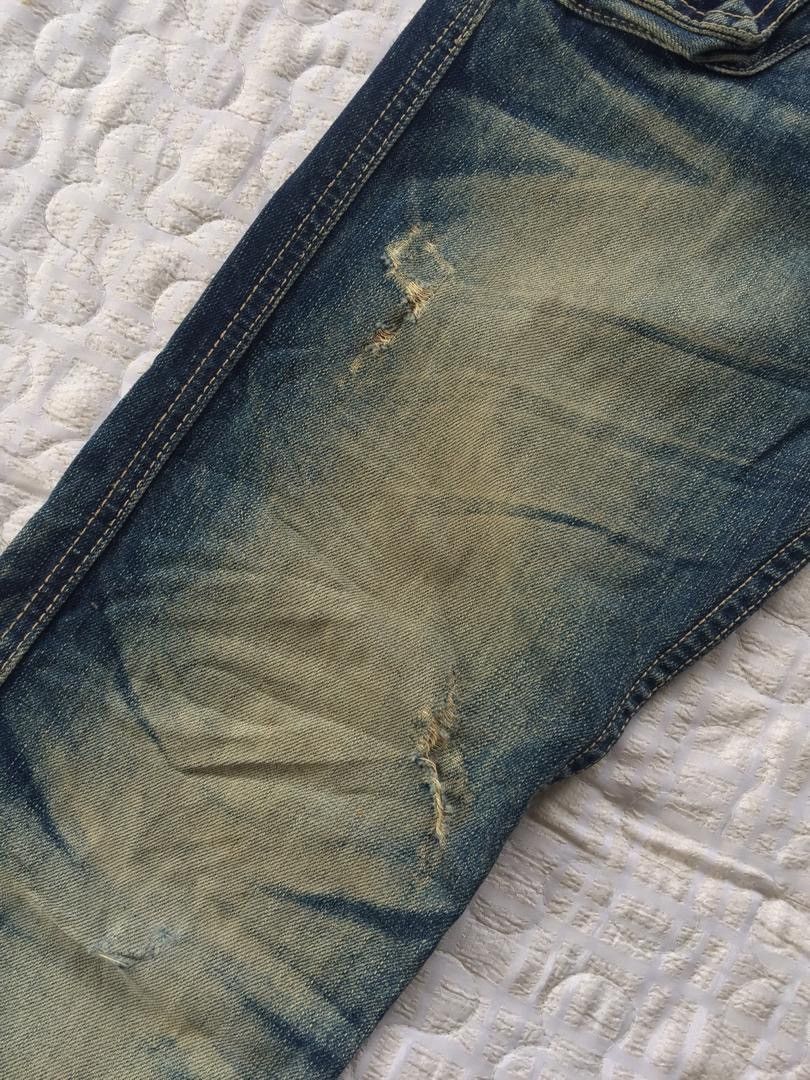 Japanese Brand Distressed Denim By Crazy Leopard Size US 31 - 3 Thumbnail