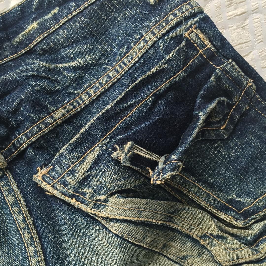 Japanese Brand Distressed Denim By Crazy Leopard Size US 31 - 11 Thumbnail