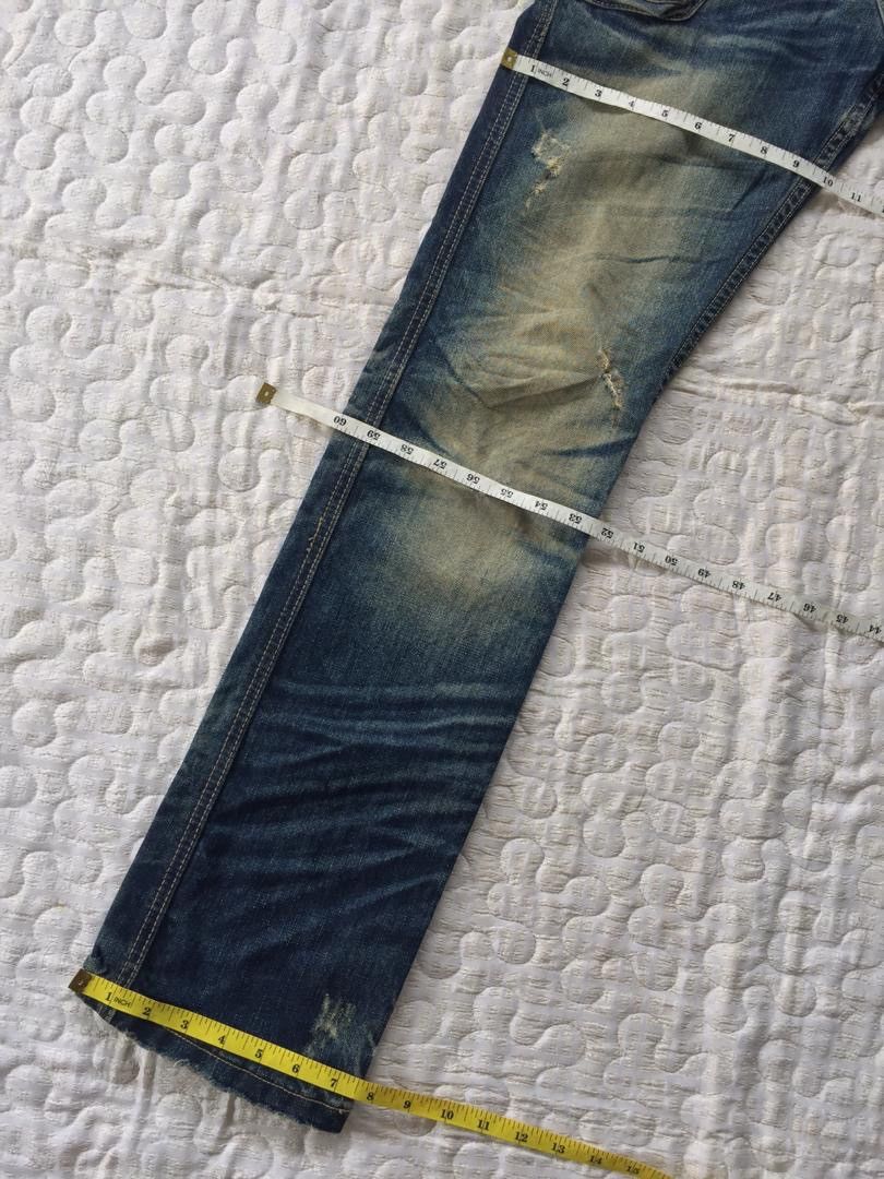 Japanese Brand Distressed Denim By Crazy Leopard Size US 31 - 9 Thumbnail