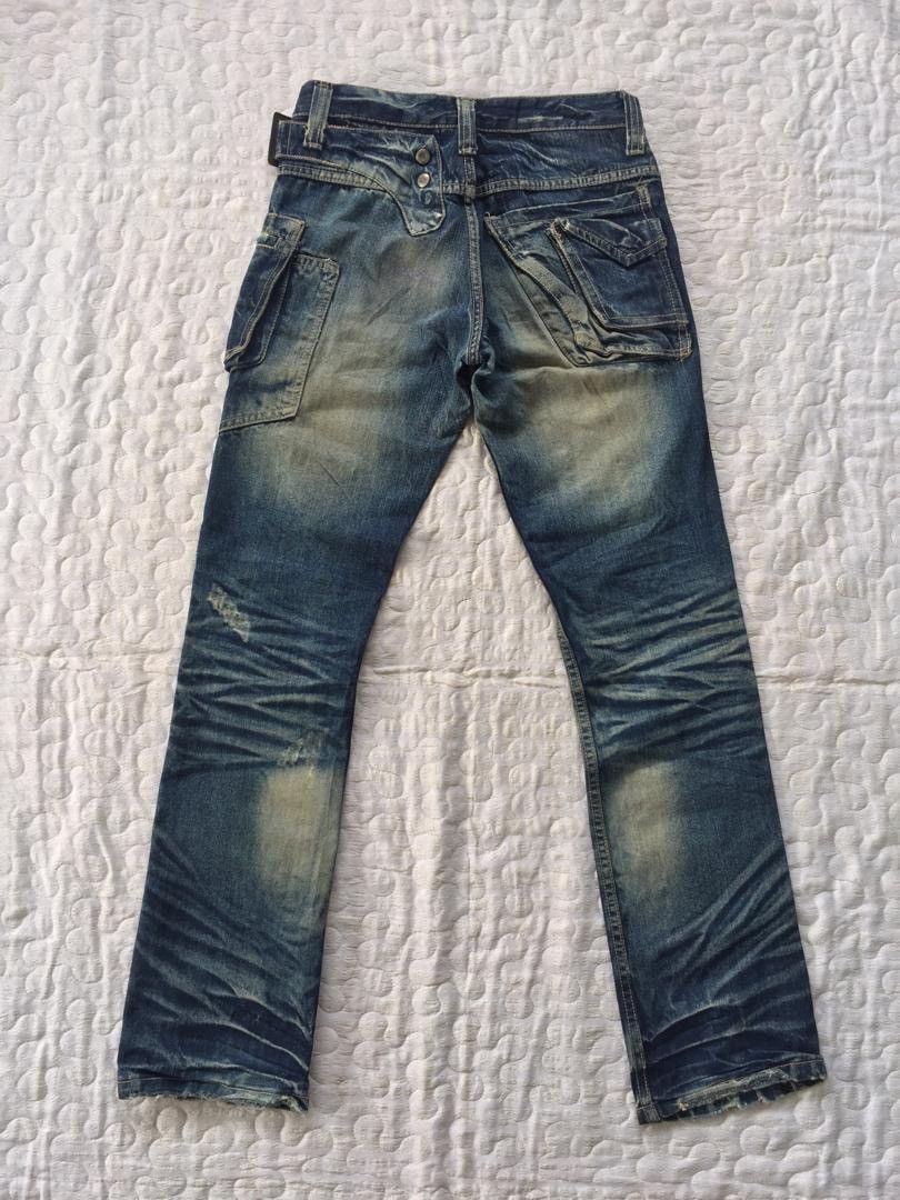 Japanese Brand Distressed Denim By Crazy Leopard Size US 31 - 2 Thumbnail