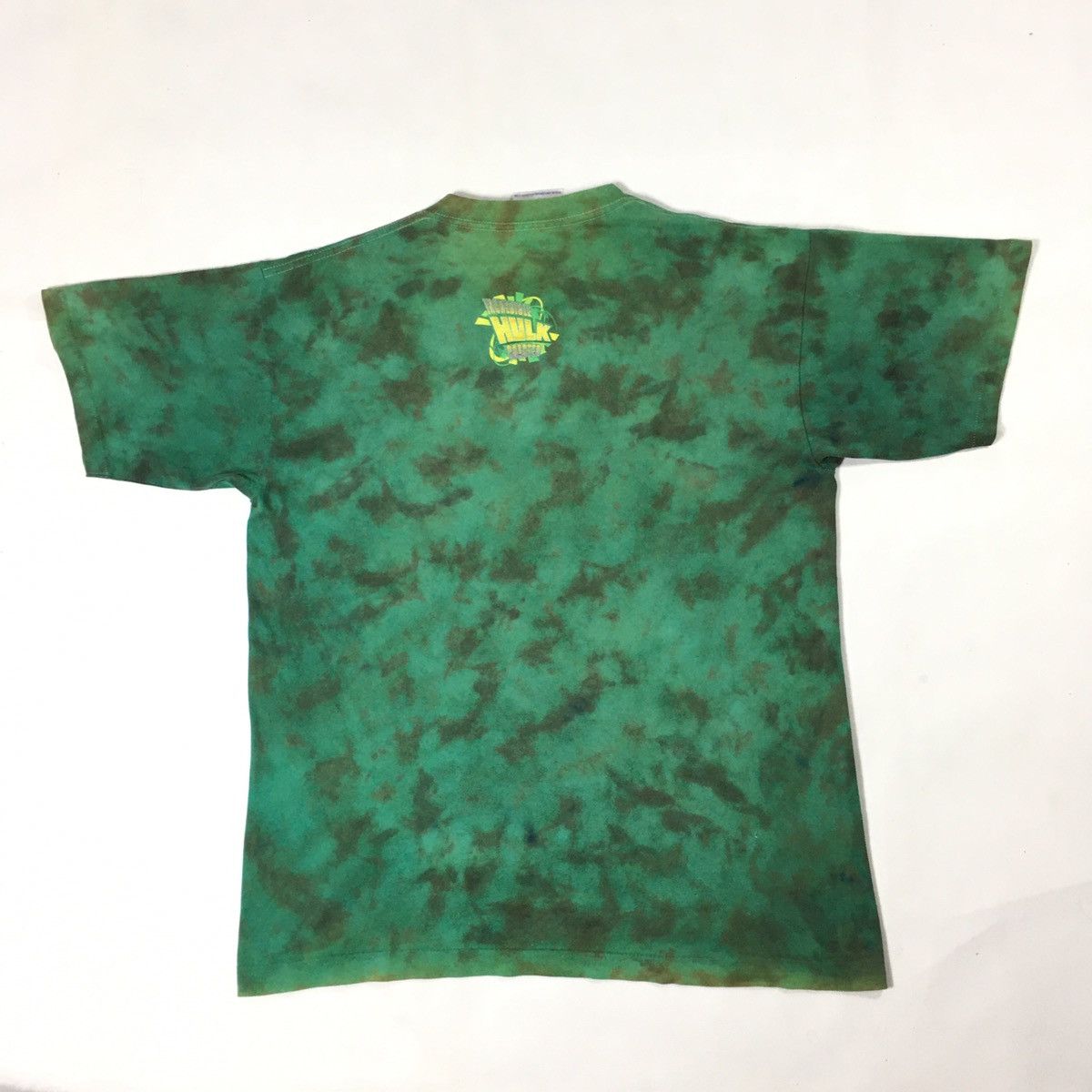 Marvel Comics × Universal Studios × Vintage Vtg Hulk Tie Dye Marvel Universal Studio Distressed Tshirt Size US L / EU 52-54 / 3 - 3 Thumbnail