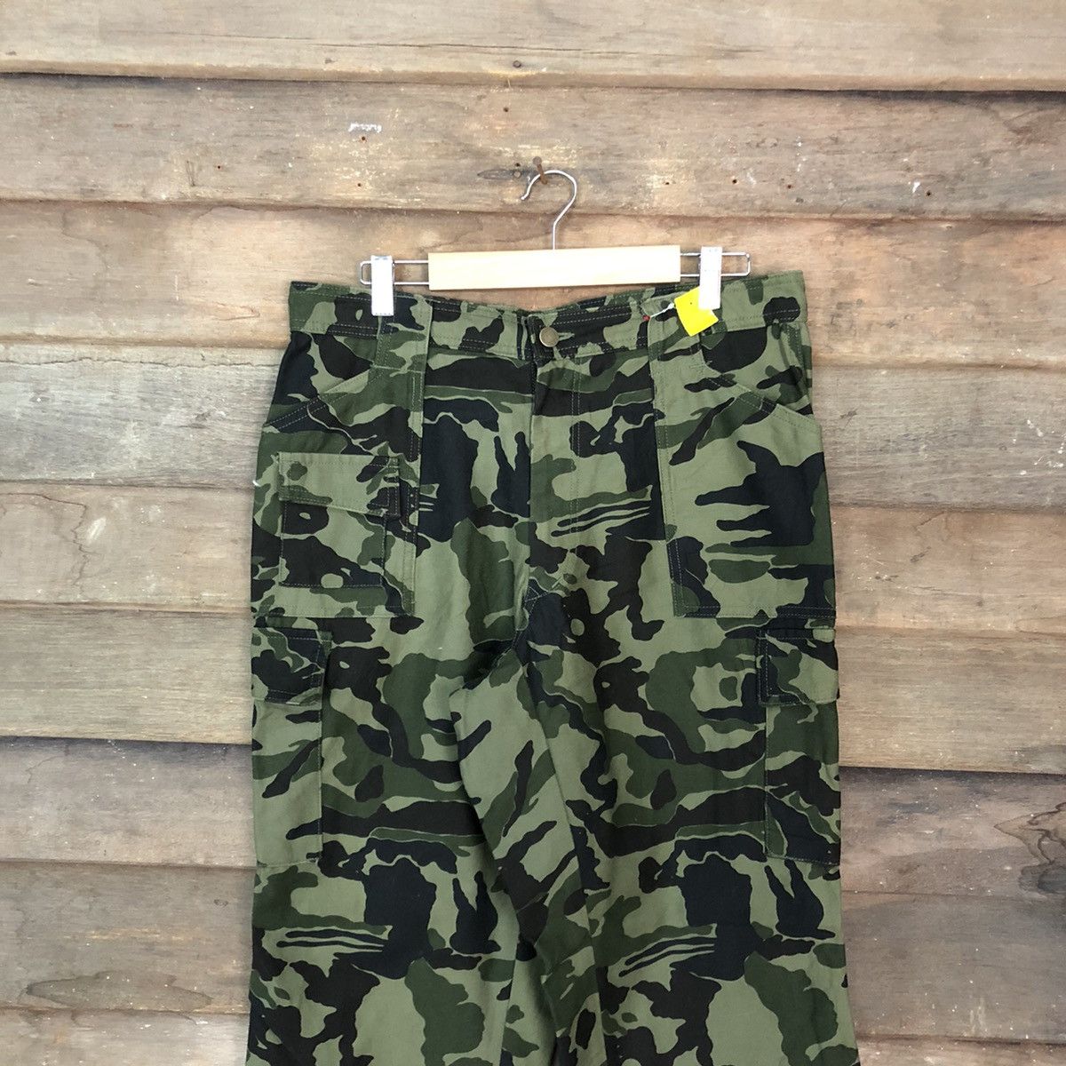 Japanese Brand Torachi camo Green Multipocket Cargo Pants #3875 Size US 32 / EU 48 - 2 Thumbnail