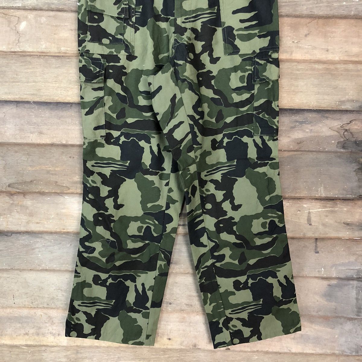 Japanese Brand Torachi camo Green Multipocket Cargo Pants #3875 Size US 32 / EU 48 - 6 Thumbnail