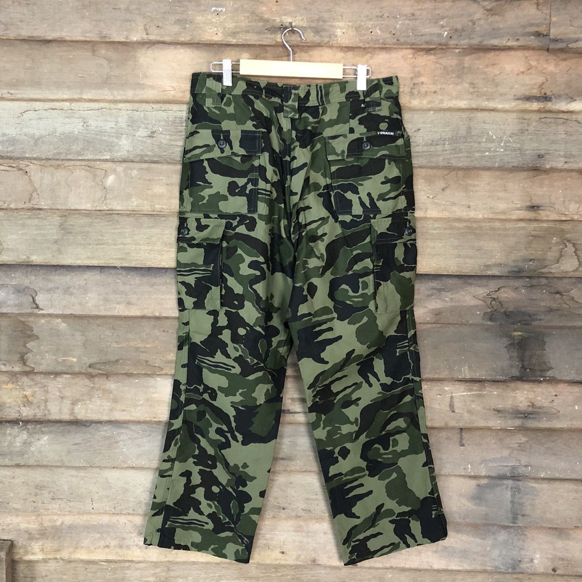 Japanese Brand Torachi camo Green Multipocket Cargo Pants #3875 Size US 32 / EU 48 - 10 Thumbnail
