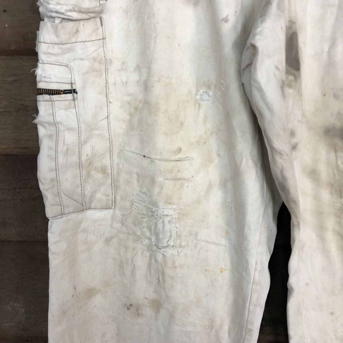 Japanese Brand Evolution Workwear dirty thrased utility Cargo Pants #c964 Size US 30 / EU 46 - 8 Thumbnail