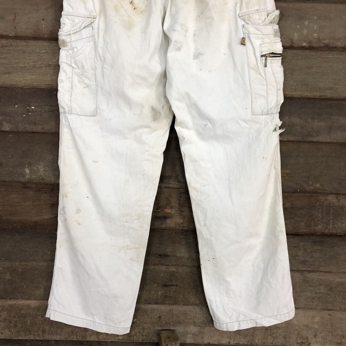 Japanese Brand Evolution Workwear dirty thrased utility Cargo Pants #c964 Size US 30 / EU 46 - 12 Thumbnail