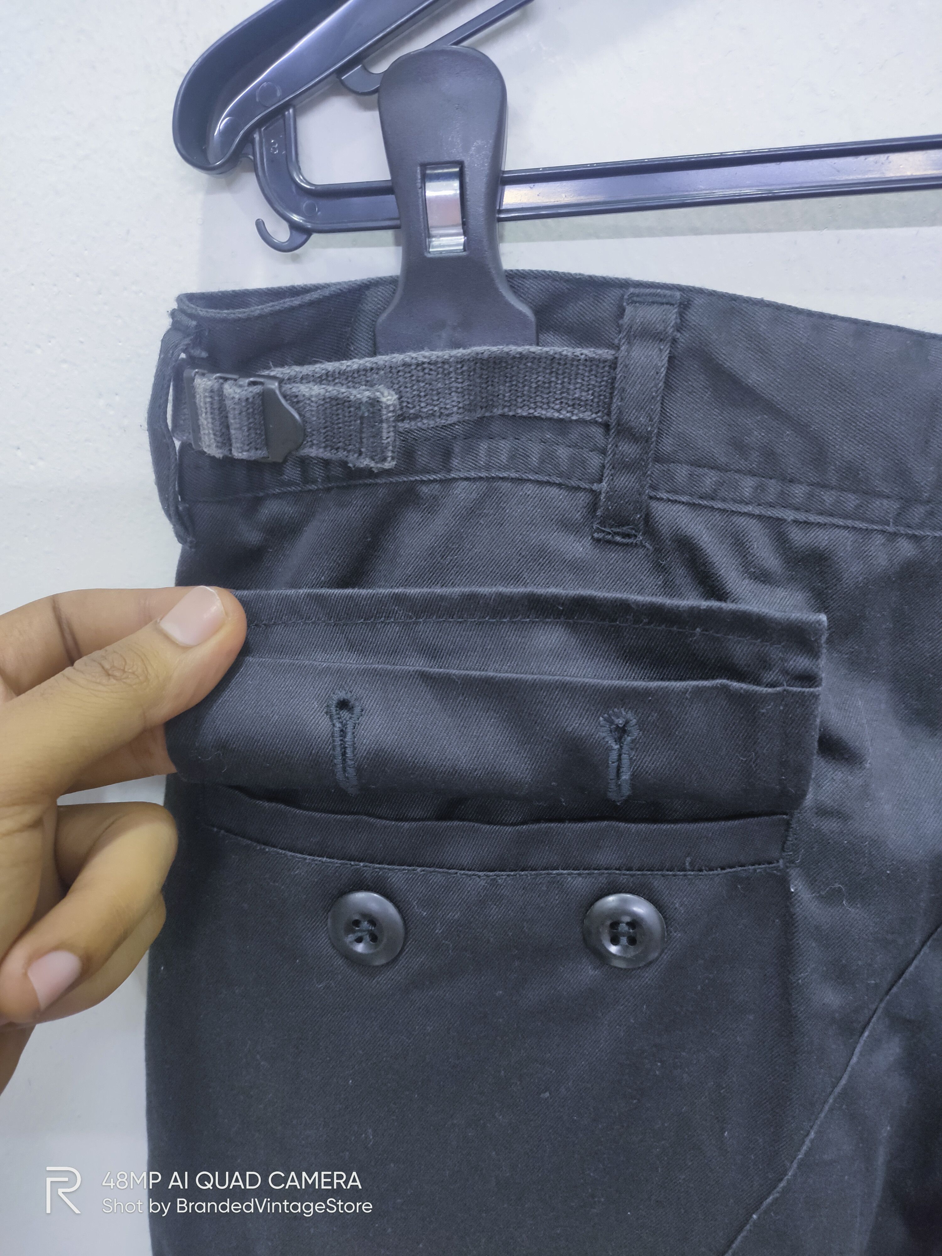 Japanese Brand DoubleKnee Bondage Buckle Waist Pullover Trouser Cargo Pant Size US 32 / EU 48 - 14 Thumbnail