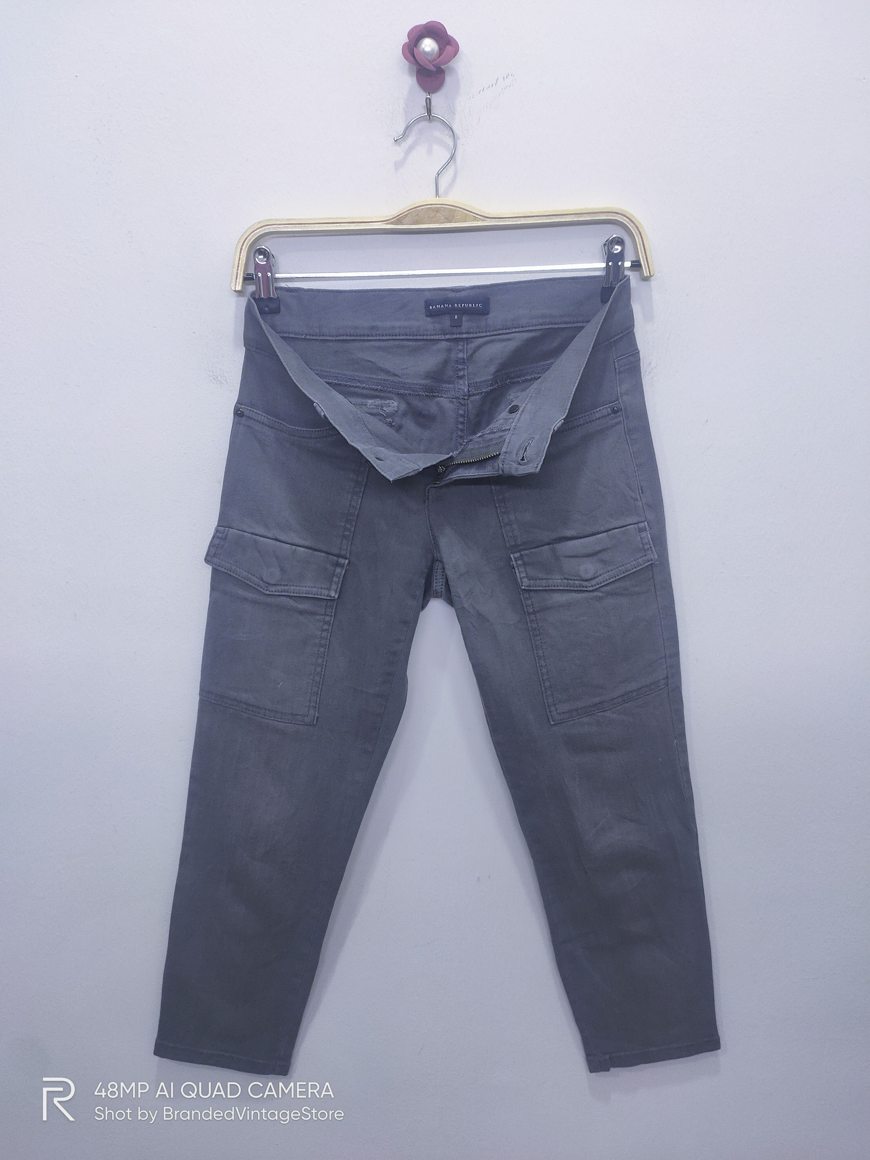 Banana Republic × Japanese Brand × Seditionaries BANANA REPUBLIC Kid Skinny Patchwork Multipocket Cargo Pant Size 27" / US 4 / IT 40 - 3 Thumbnail