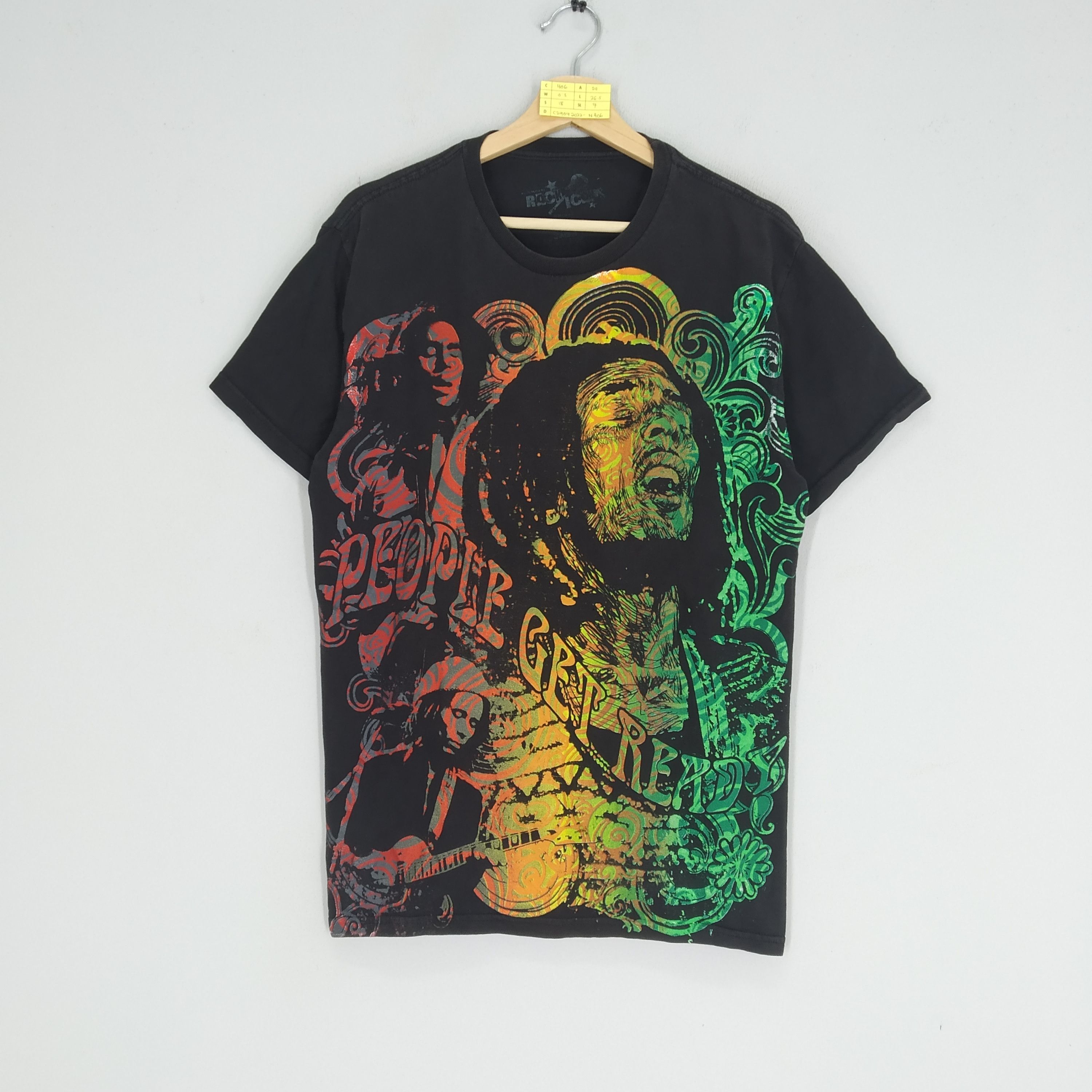 Vintage Bob Marley Reggae Fullprint Music Promo T-shirt
