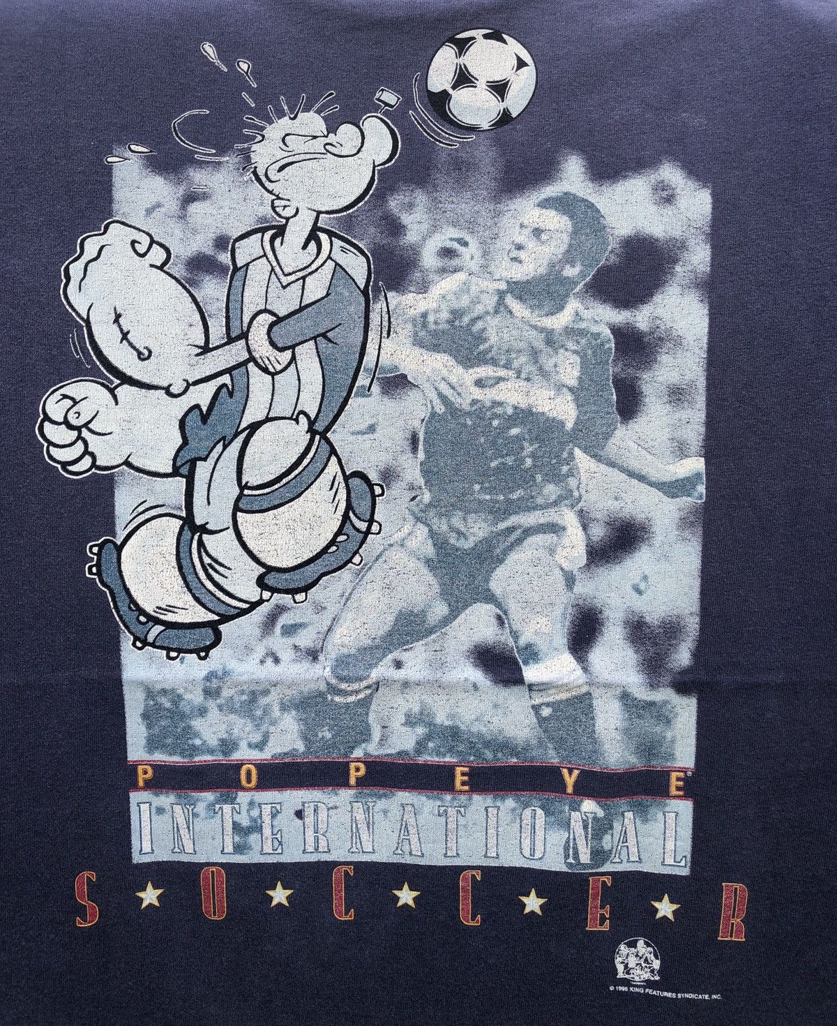 Cartoon Network × Vintage Vintage Popeye soccer tee Maradona Size US L / EU 52-54 / 3 - 1 Thumbnail