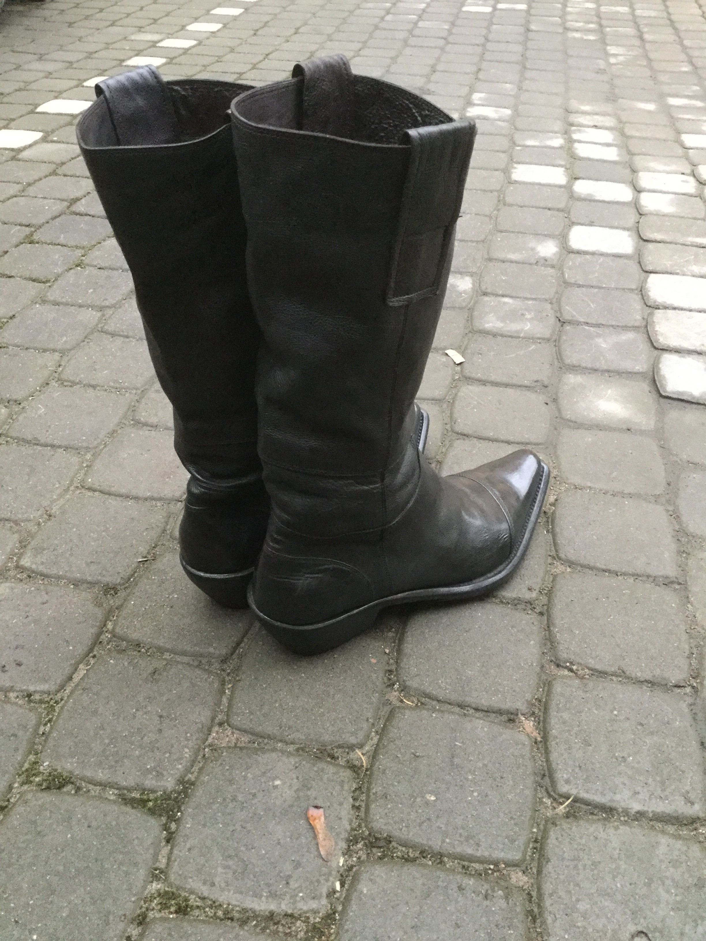 Gianni Barbato Black cowboy boots.Like Saint Laurent or Vetements Size US 9 / EU 42 - 5 Thumbnail