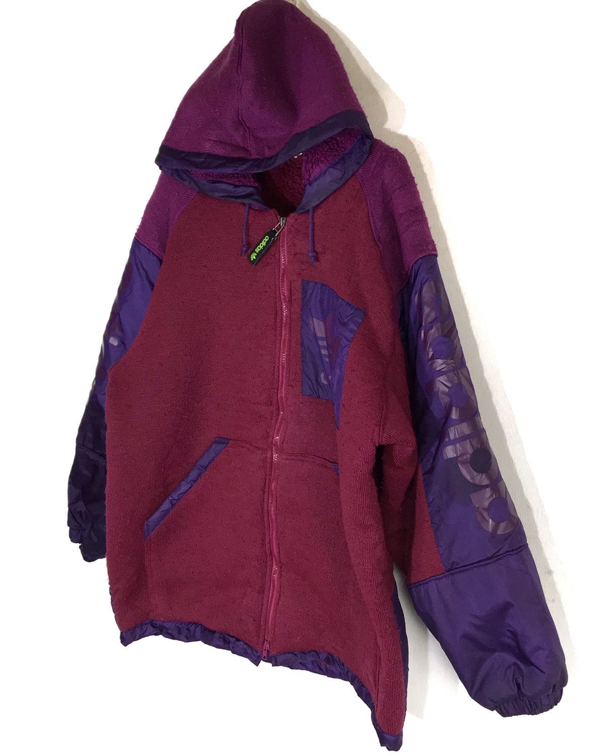 Adidas Made In Japan Vintage Adidas Trefoil Zipper Fleece Sweater Size US L / EU 52-54 / 3 - 2 Thumbnail