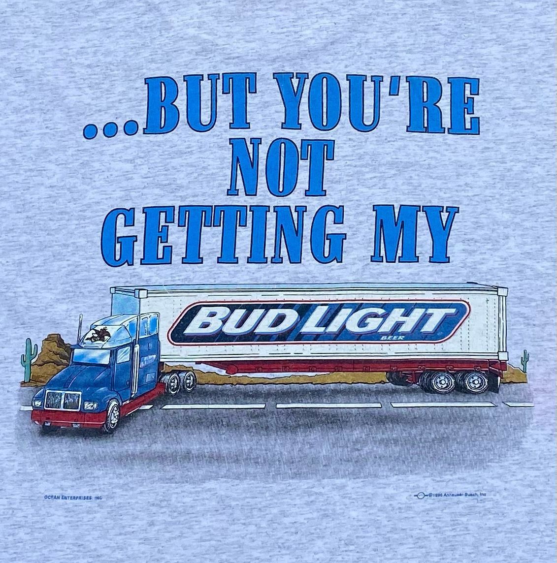 Budweiser × Vintage vintage tee D - 21 Bud Light Size US XL / EU 56 / 4 - 4 Thumbnail