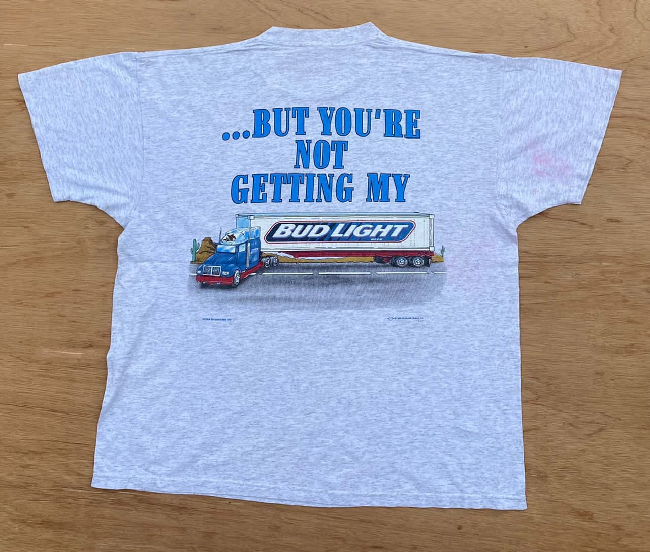 Budweiser × Vintage vintage tee D - 21 Bud Light Size US XL / EU 56 / 4 - 3 Thumbnail