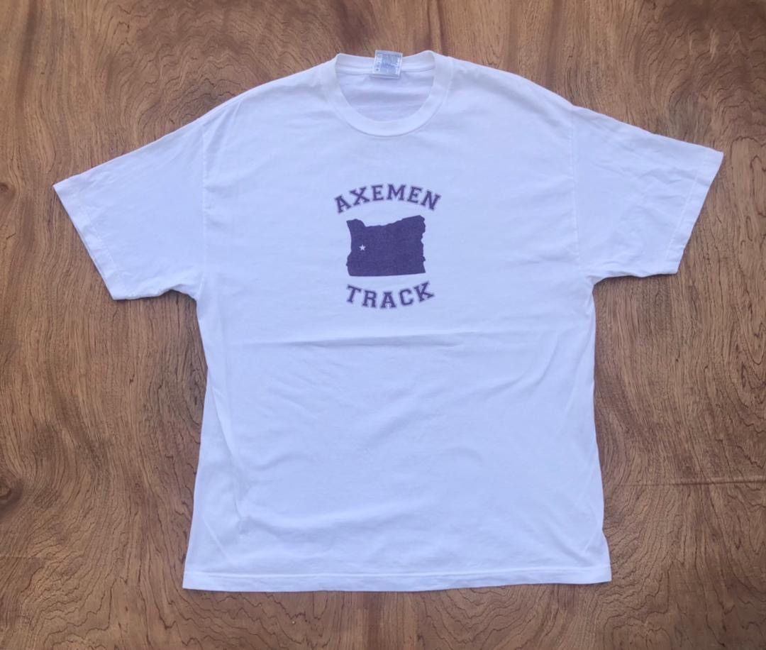 Vintage vintage tee AXEMAN TRACK B5 Size US XL / EU 56 / 4 - 1 Thumbnail