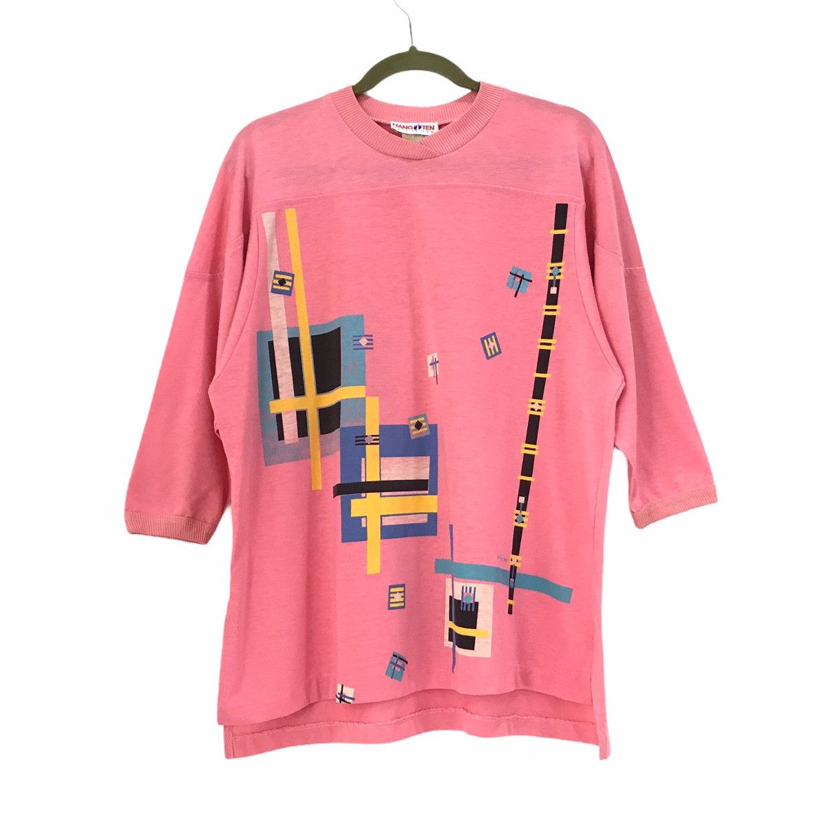 80s Hang Ten 3q Rouge T-shirt