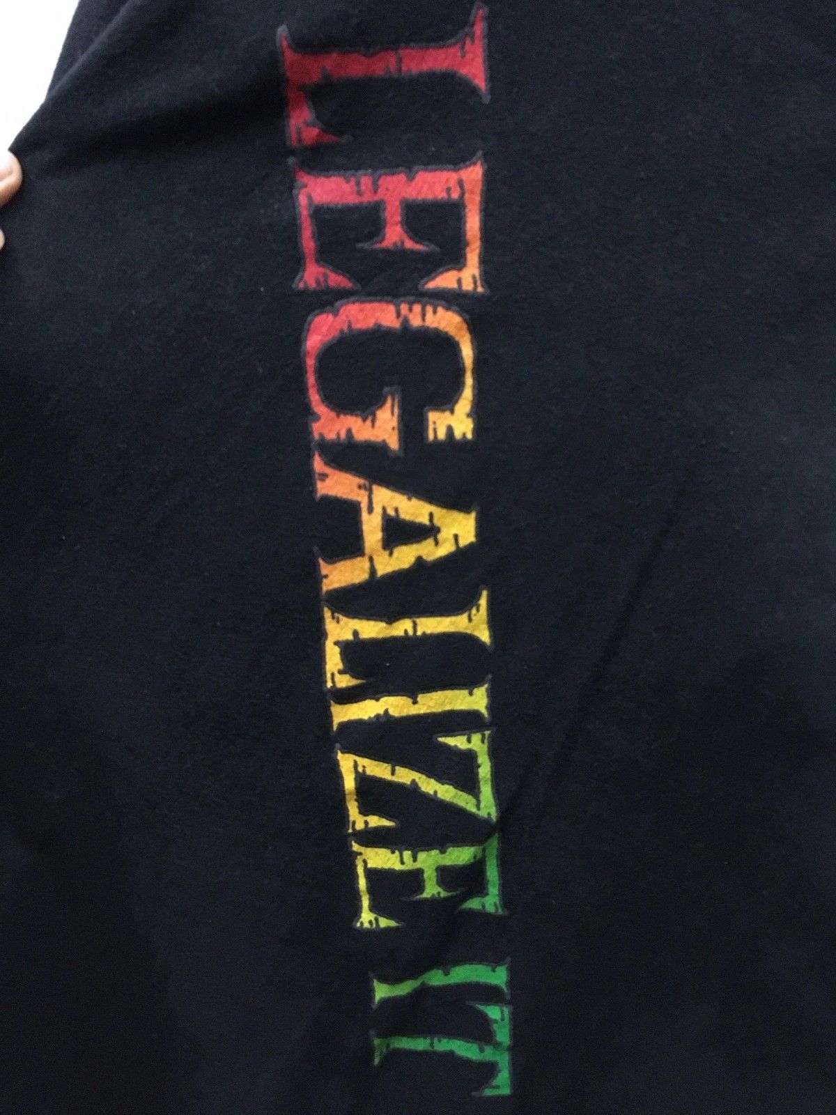 Band Tees × Vintage × Zion Rootswear Rare Vintage Peter Tosh Song Legalize It Big Printed Tshirt Size US L / EU 52-54 / 3 - 5 Thumbnail