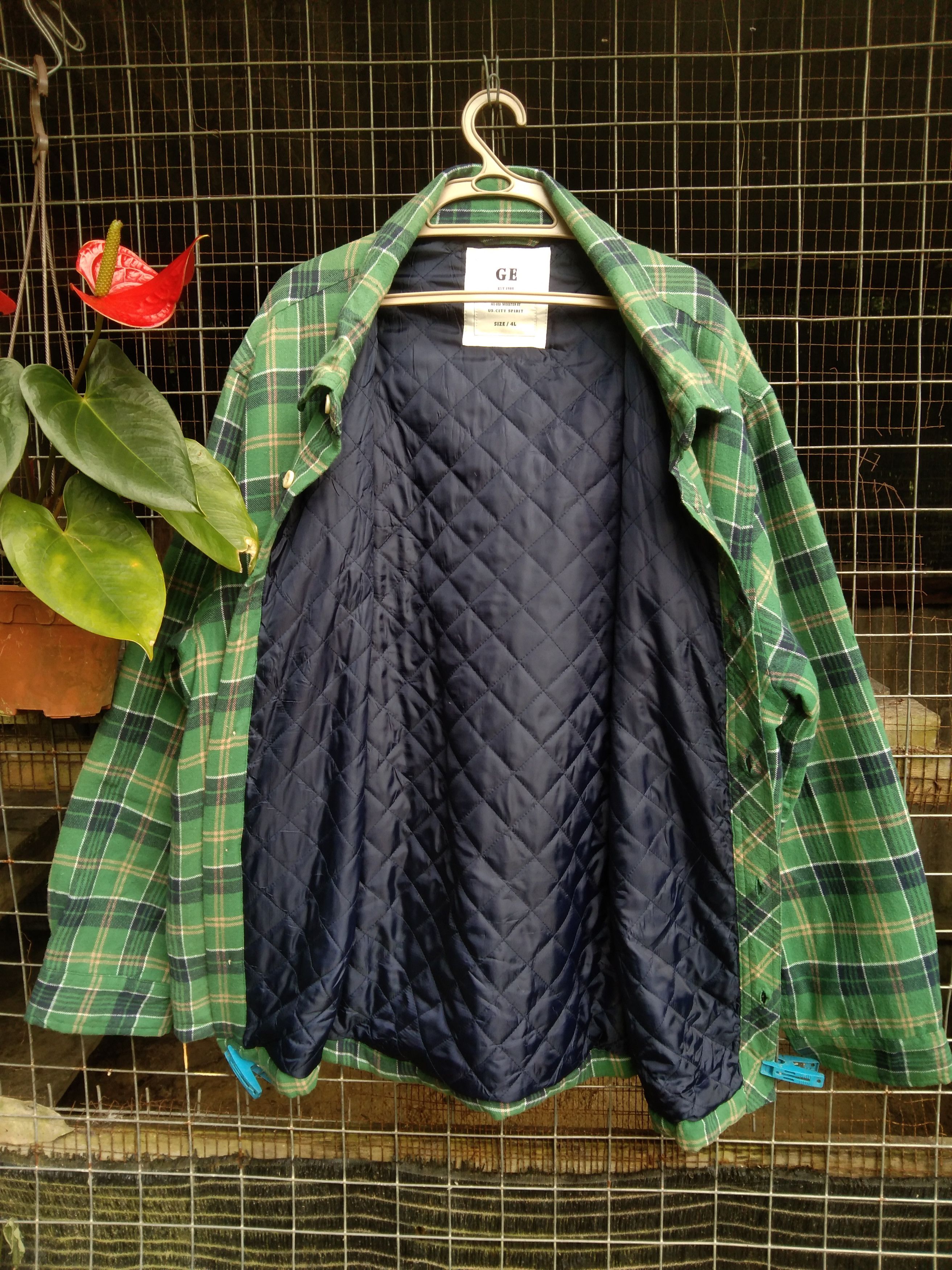 Flannel × Japanese Brand GOLDEN EAGLES MEN'S FLANNEL JACKET Size US XL / EU 56 / 4 - 12 Thumbnail